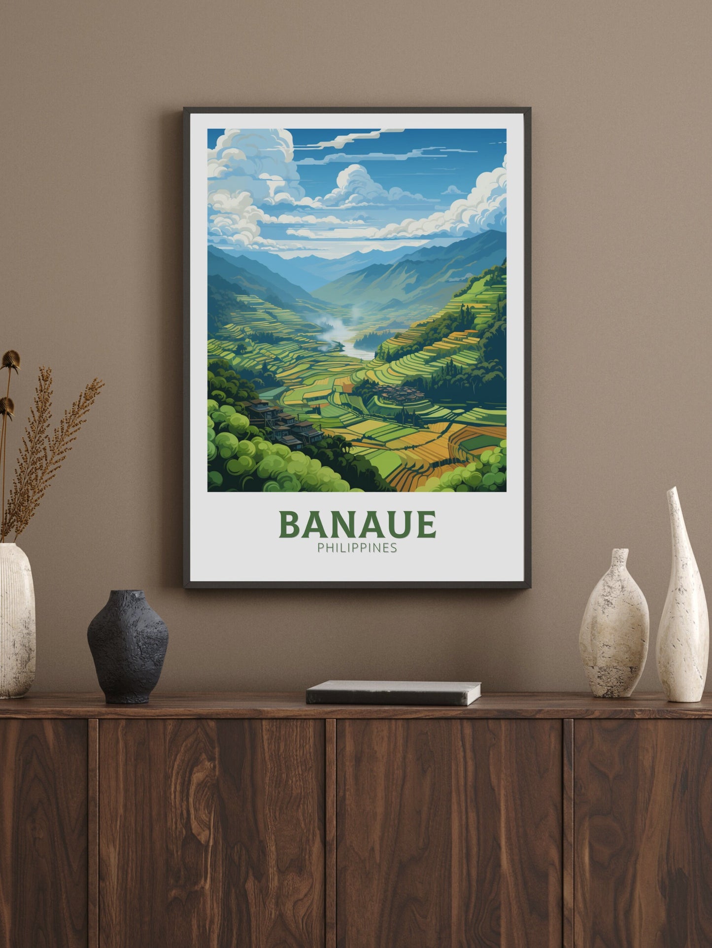 Banaue Poster | Banaue Print | Philippines Poster | Banaue Travel Print | Banaue Rice Fields Travel Poster | Philippines Print | ID 883