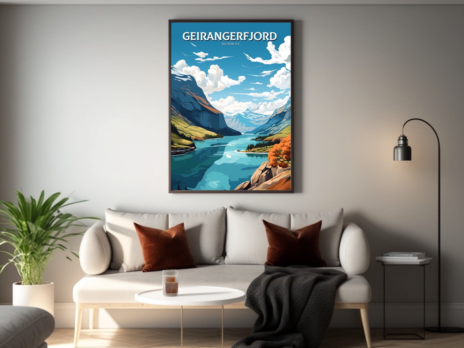 The Geirangerfjord Print | The Geirangerfjord Poster | Norway Wall Art | Norway Print | The Geirangerfjord Art | Norway Wall Art | ID 890