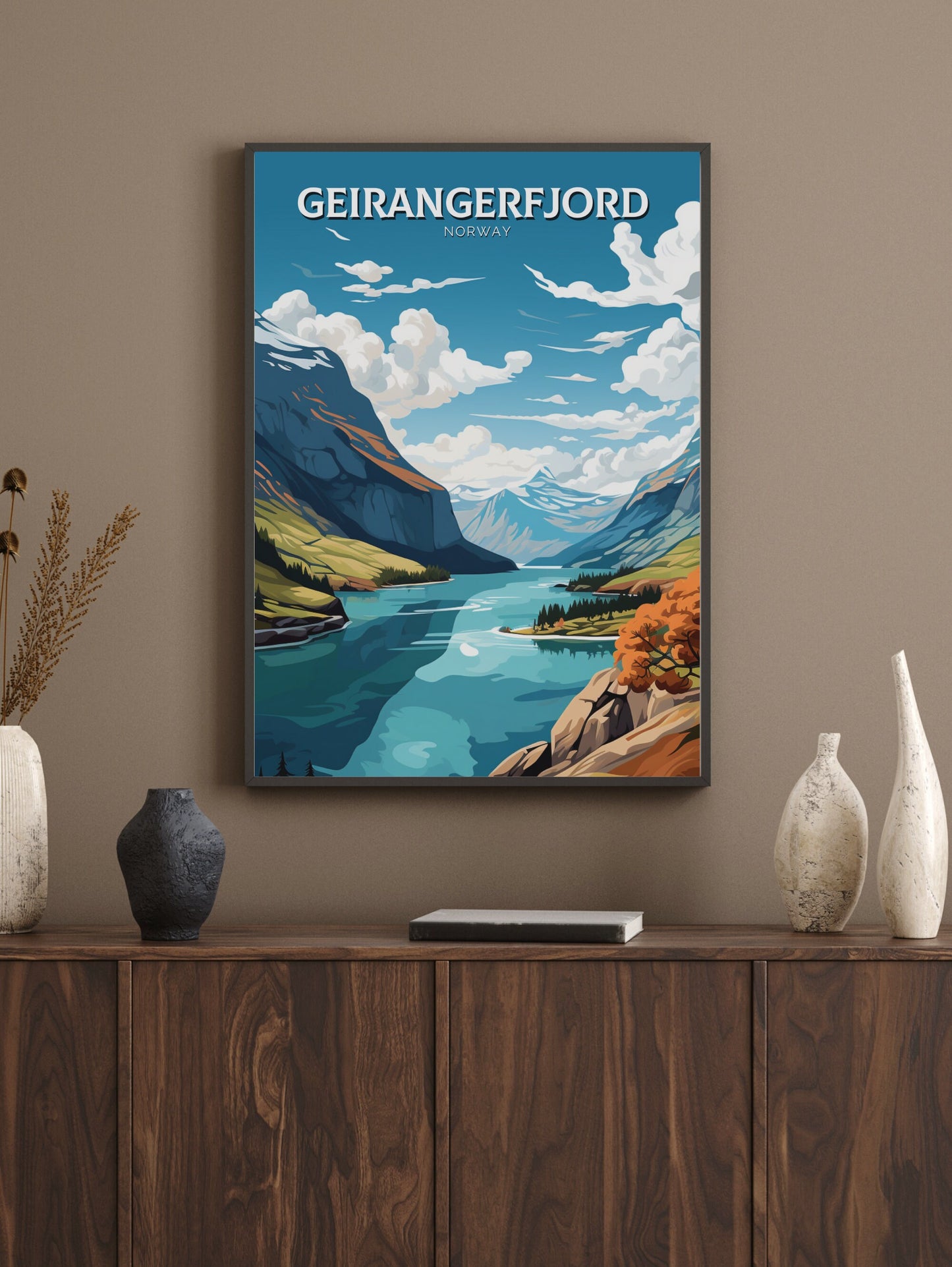 The Geirangerfjord Print | The Geirangerfjord Poster | Norway Wall Art | Norway Print | The Geirangerfjord Art | Norway Wall Art | ID 890