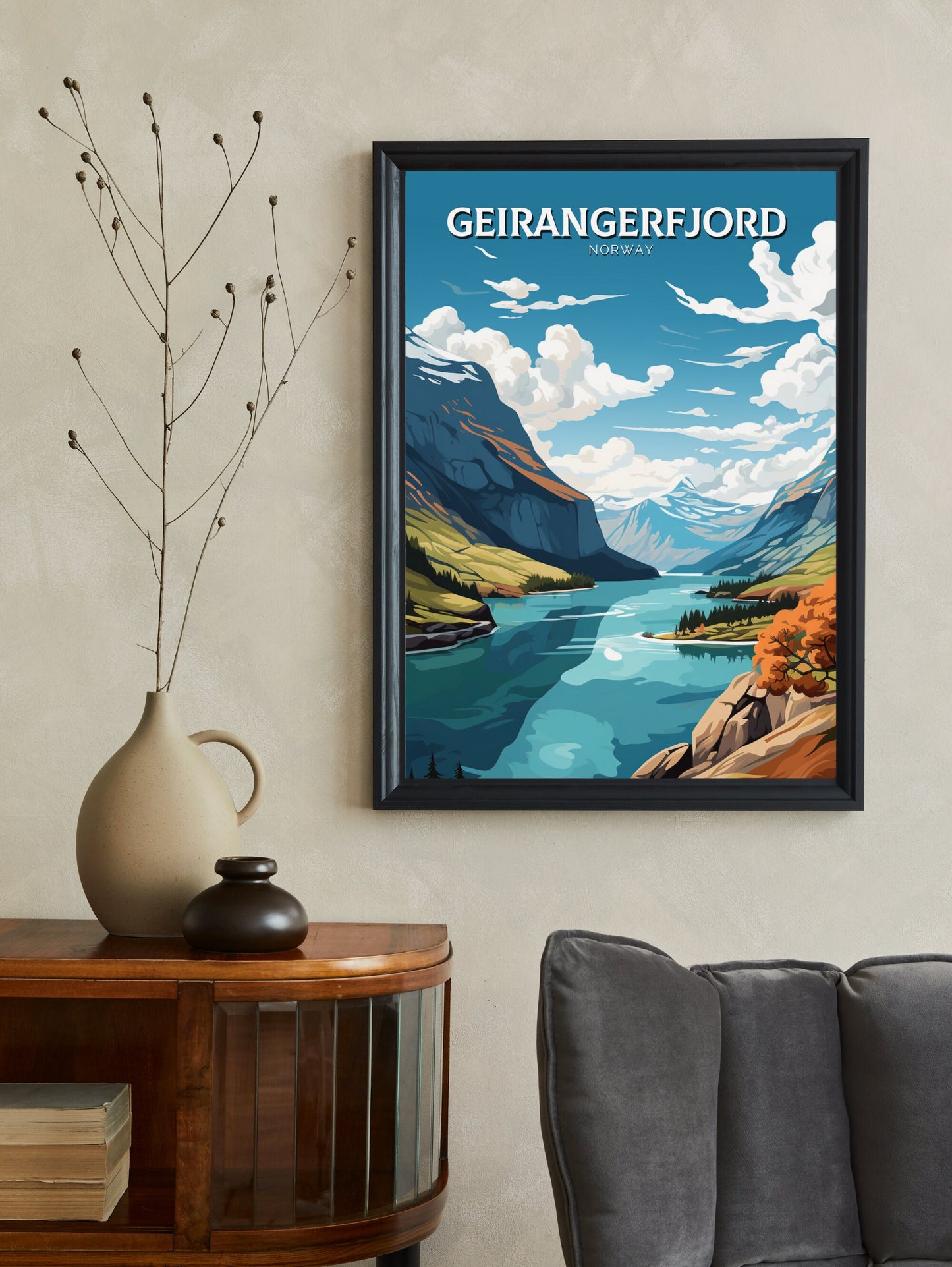 The Geirangerfjord Print | The Geirangerfjord Poster | Norway Wall Art | Norway Print | The Geirangerfjord Art | Norway Wall Art | ID 890