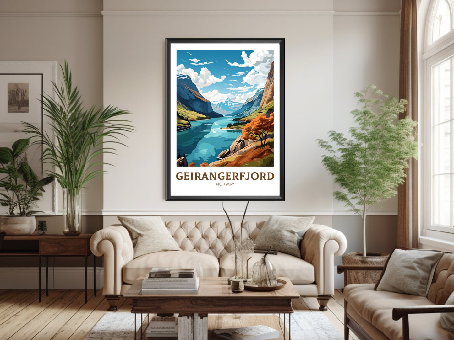 The Geirangerfjord Poster | The Geirangerfjord Print | Norway Wall Art | Norway Poster | The Geirangerfjord Art | Norway Wall Art | ID 894