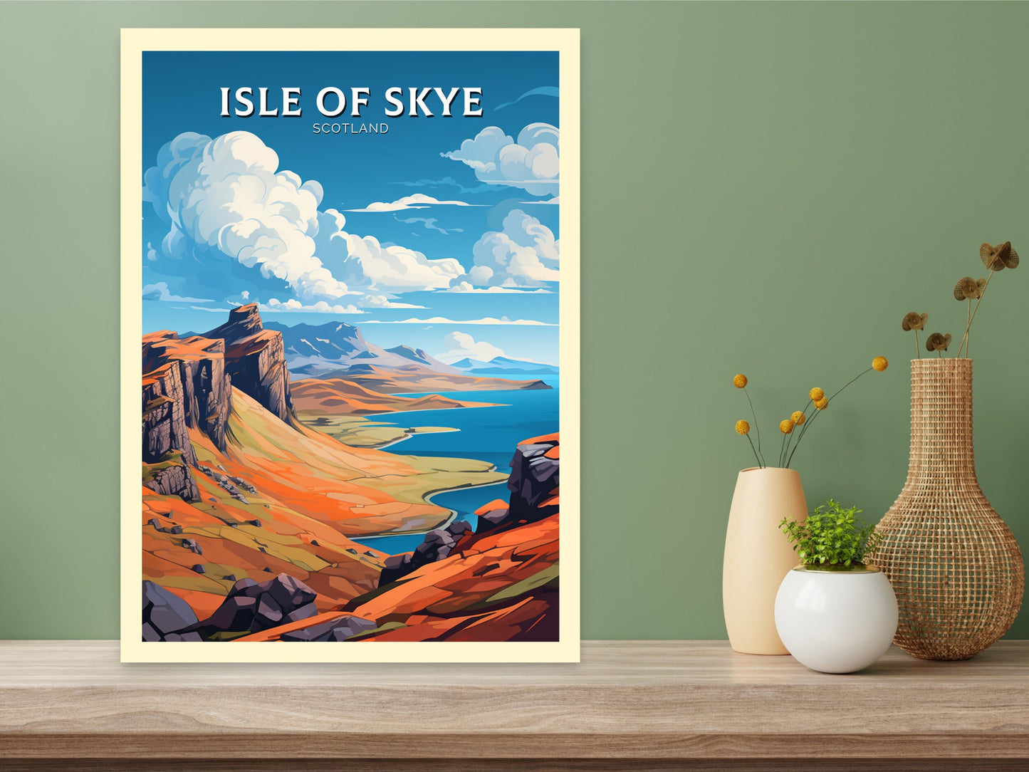 Isle of Skye Travel Print | Isle of Skye Poster | Isle of Skye Wall Art | Isle of Skye Art | Scotland Print | Scotland Poster | ID 898