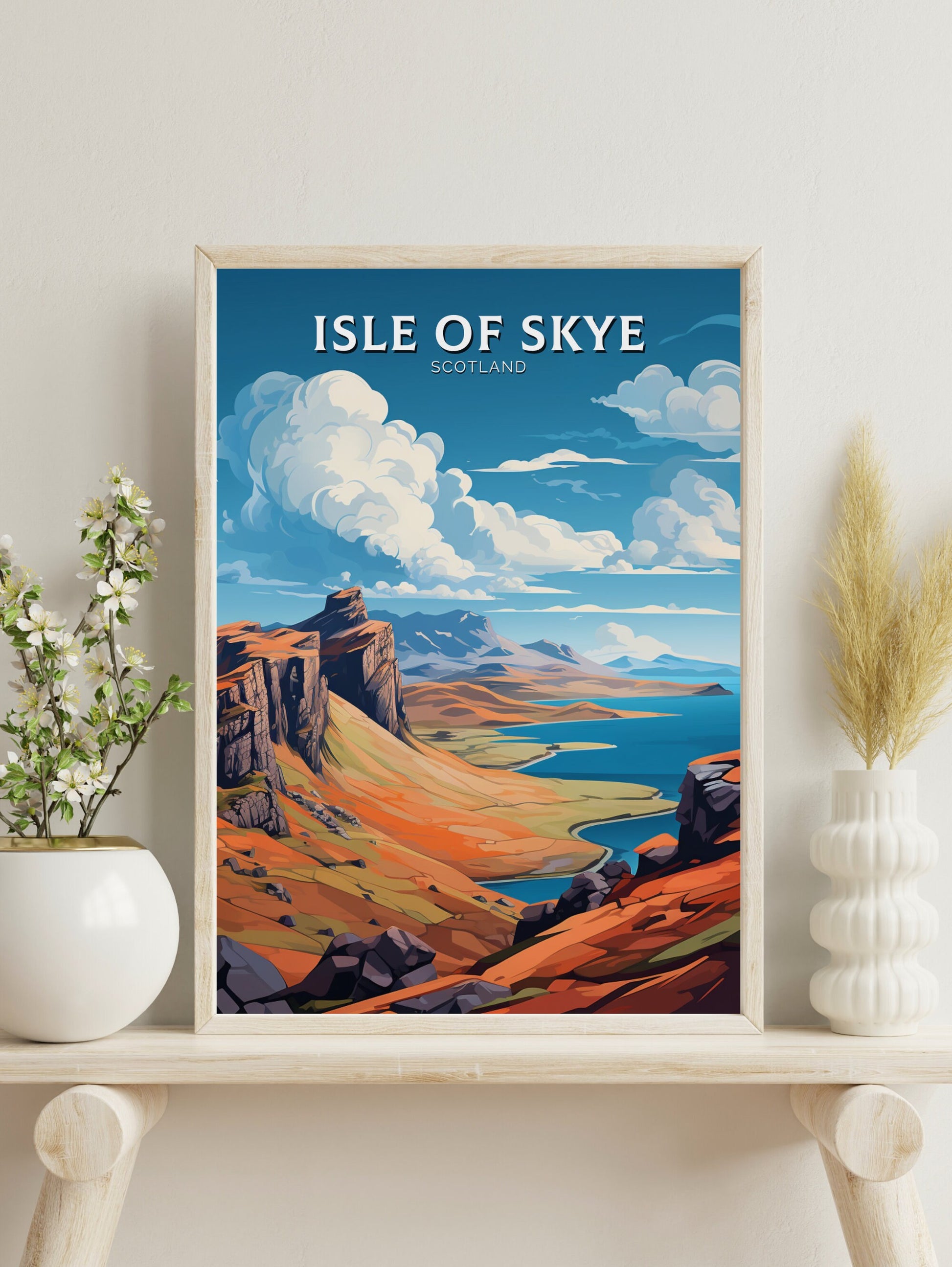 Isle of Skye Travel Print | Isle of Skye Poster | Isle of Skye Wall Art | Isle of Skye Art | Scotland Print | Scotland Poster | ID 898