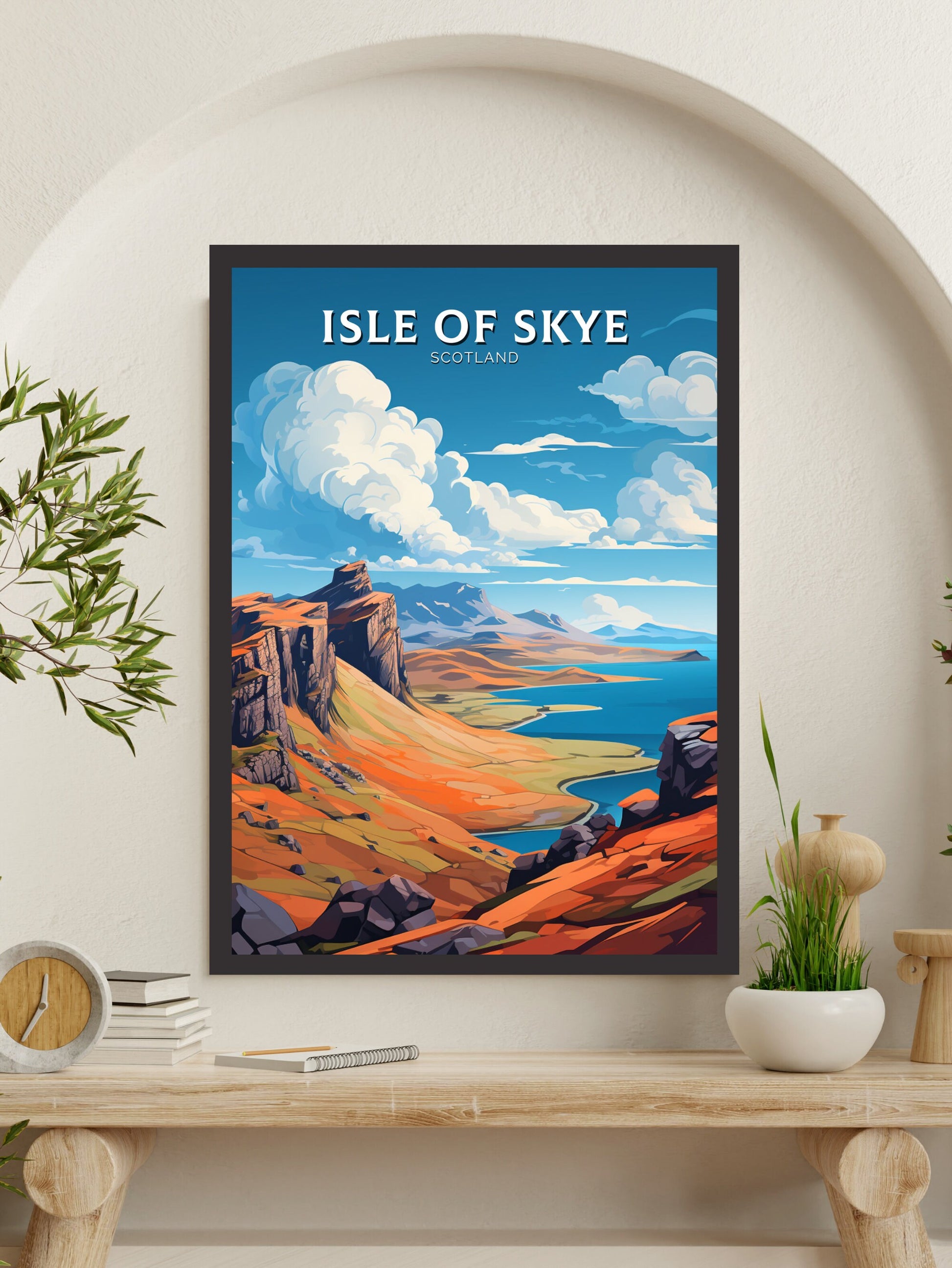 Isle of Skye Travel Print | Isle of Skye Poster | Isle of Skye Wall Art | Isle of Skye Art | Scotland Print | Scotland Poster | ID 898