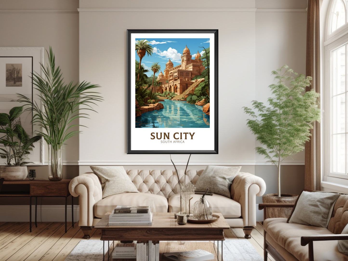 Sun City Print | Lost City Travel Print | Sun City Travel Poster | South Africa Wall Art | Africa Poster | Sun City Travel Print | ID 914