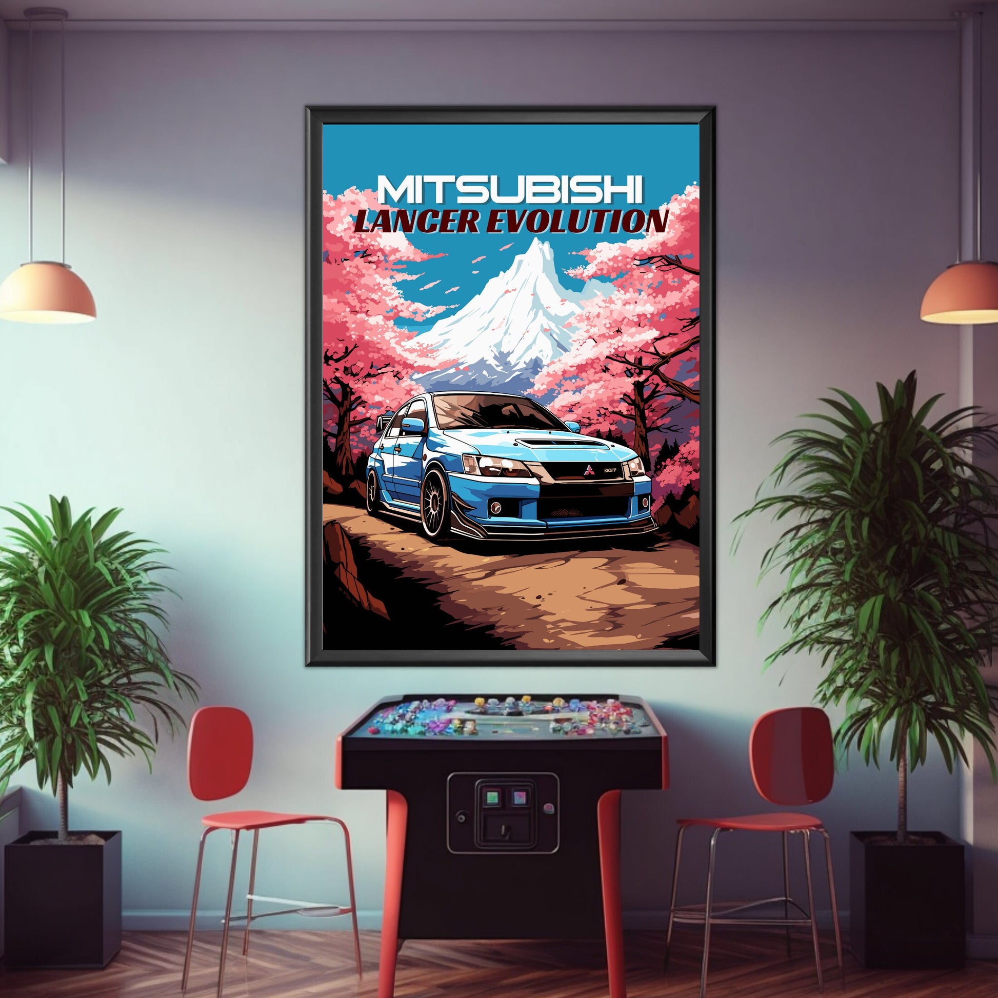 Mitsubishi Lancer Evolution Print, 1990s