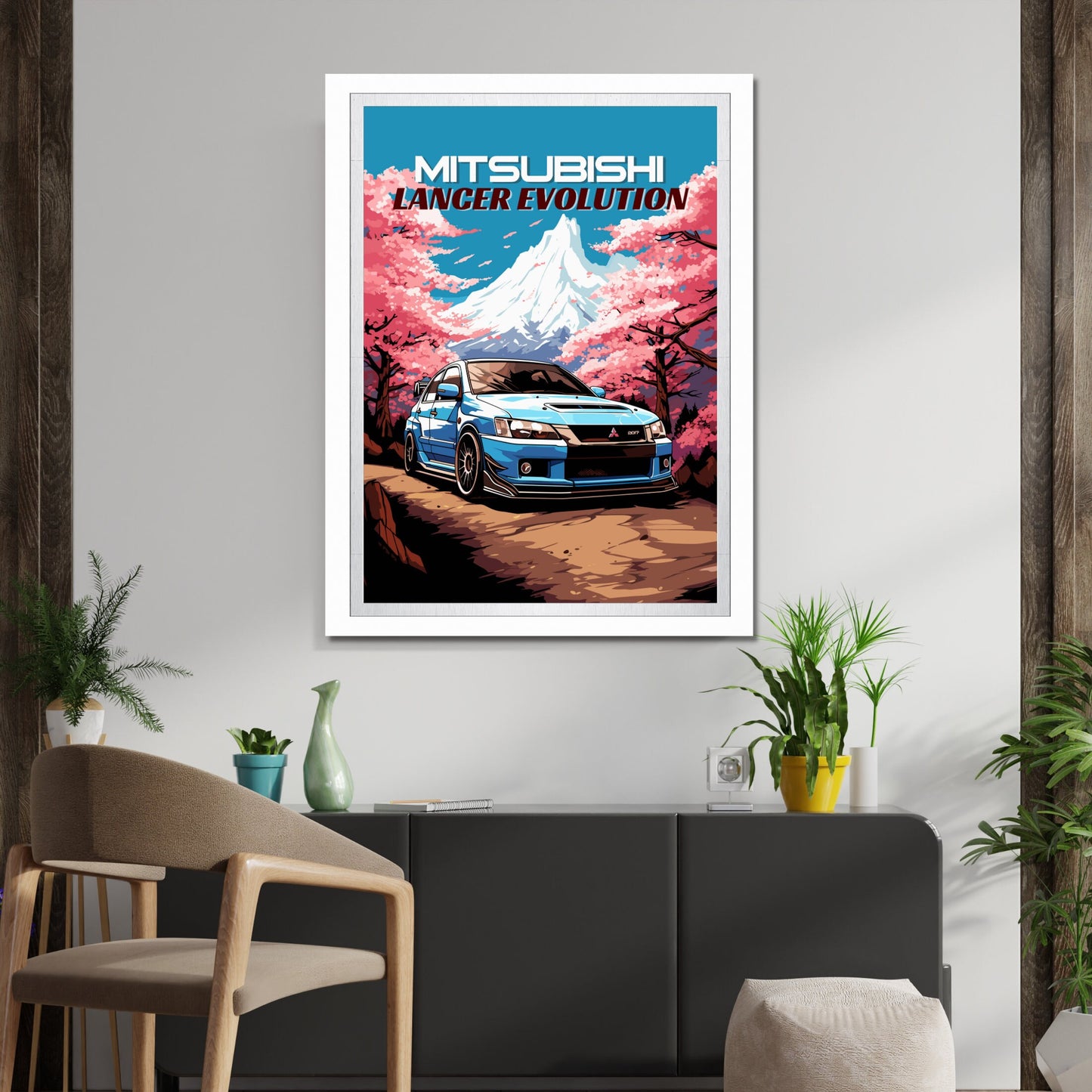 Mitsubishi Lancer Evolution Print, 1990s