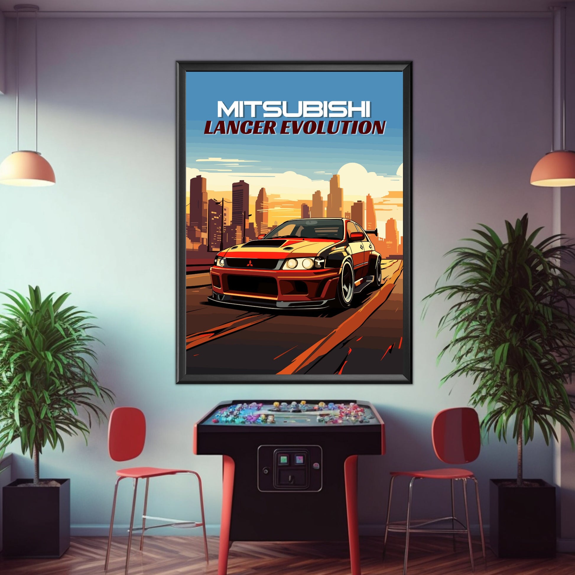 Mitsubishi Lancer Evolution Poster - 1990s