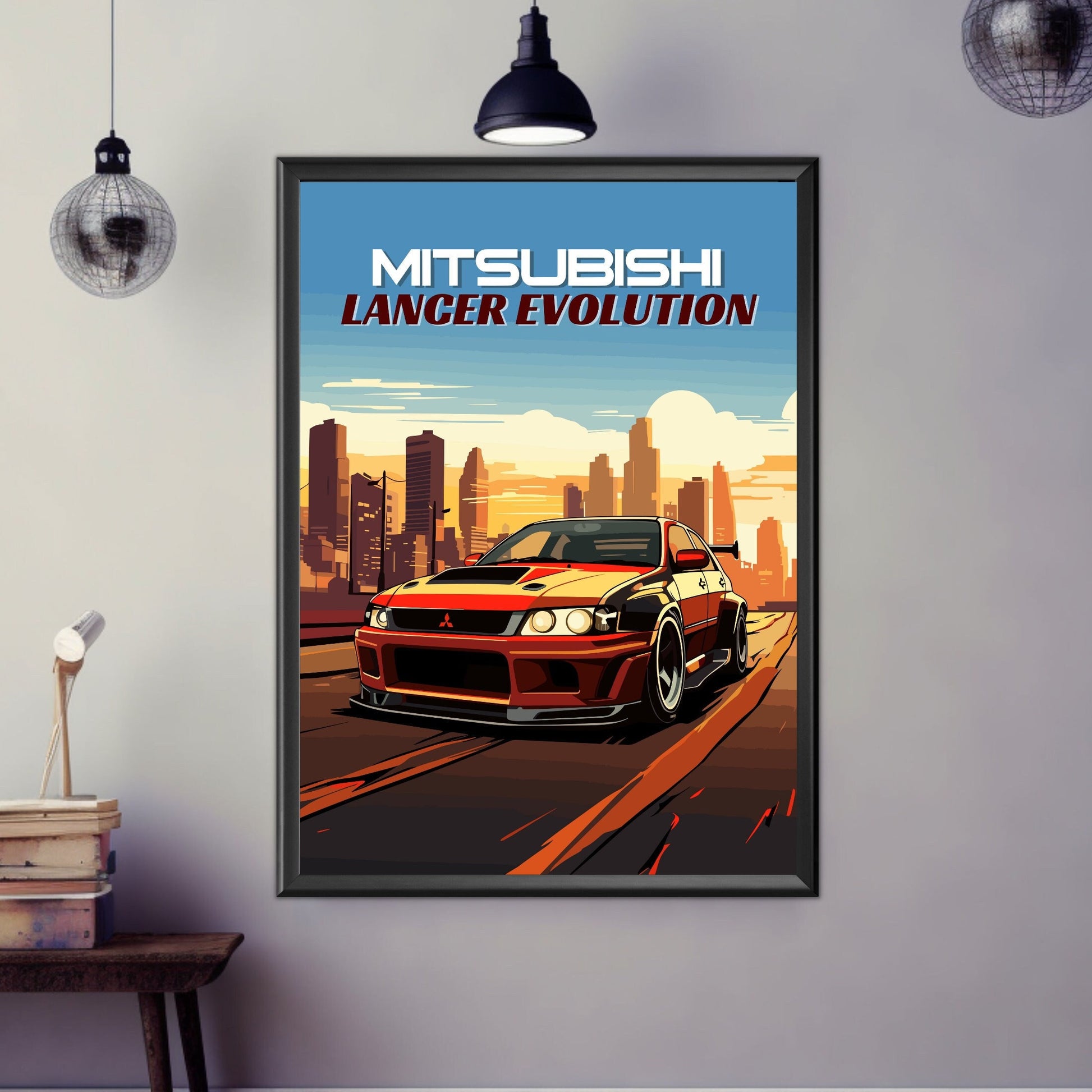 Mitsubishi Lancer Evolution Poster - 1990s