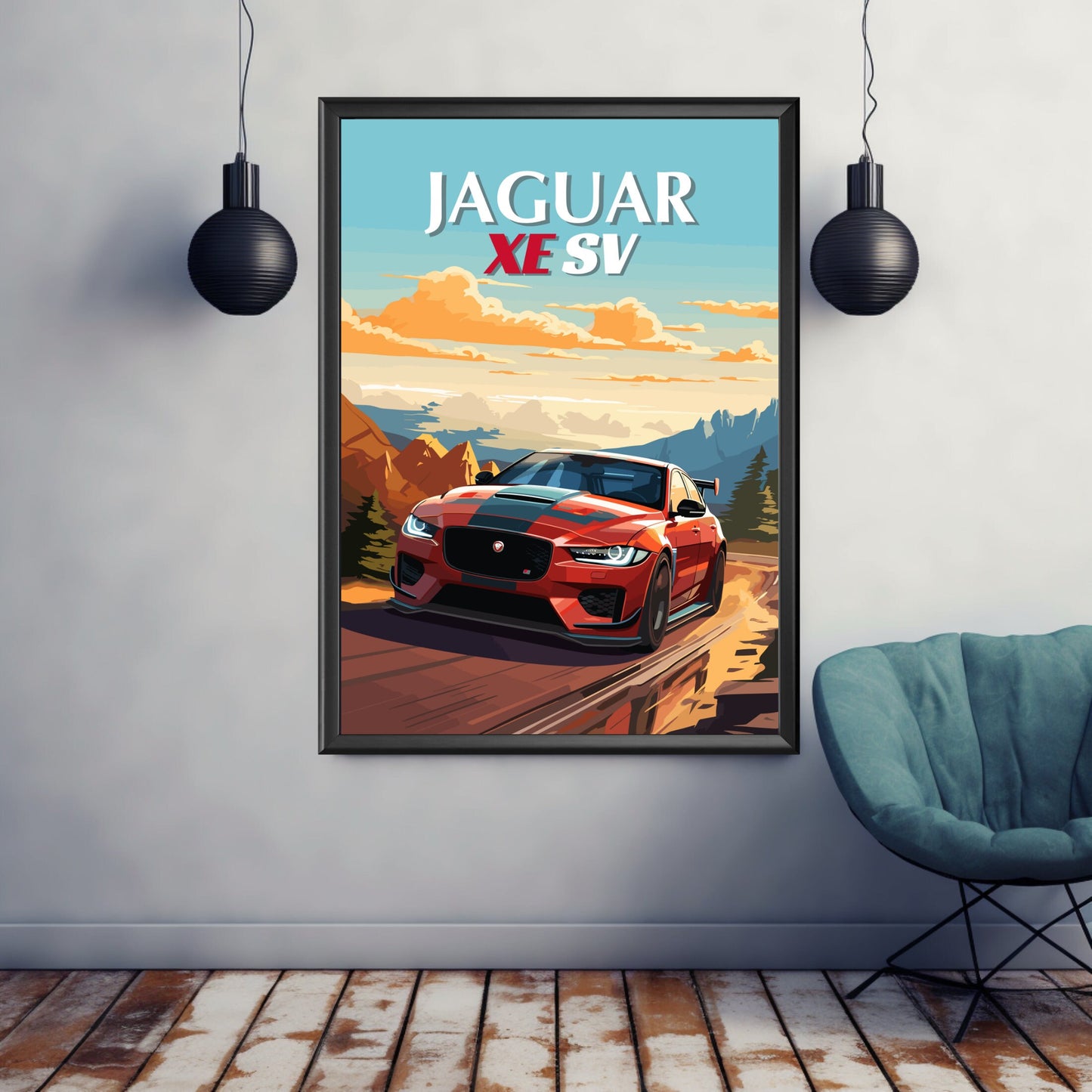 Jaguar XE SV Poster