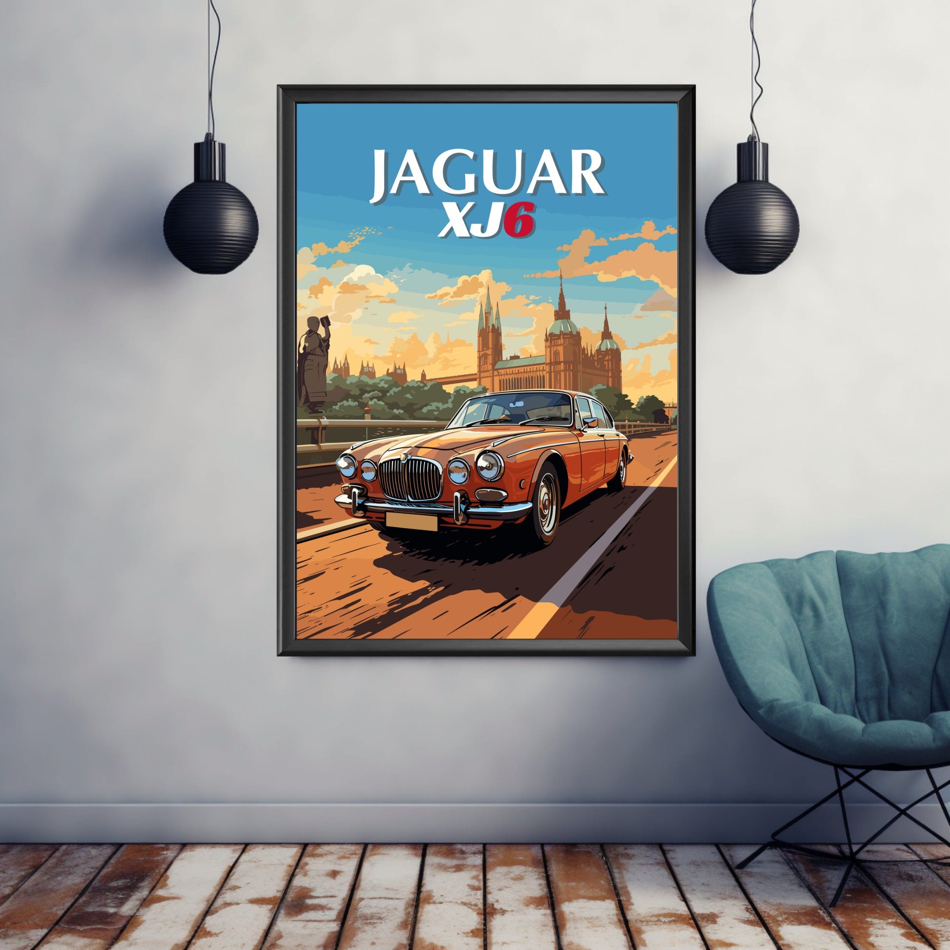 Jaguar XJ6 Poster