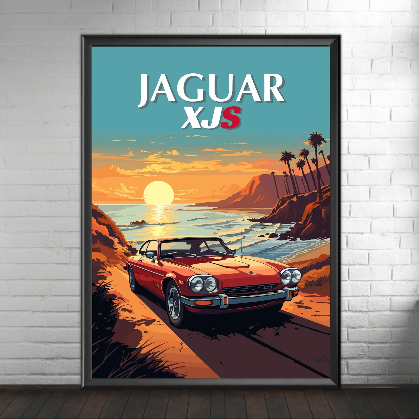 Jaguar XJS Print, Car Poster