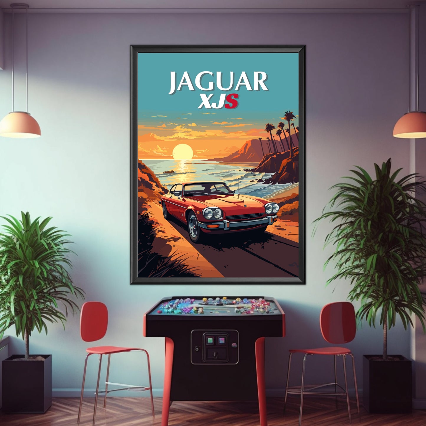 Jaguar XJS Print, Car Poster