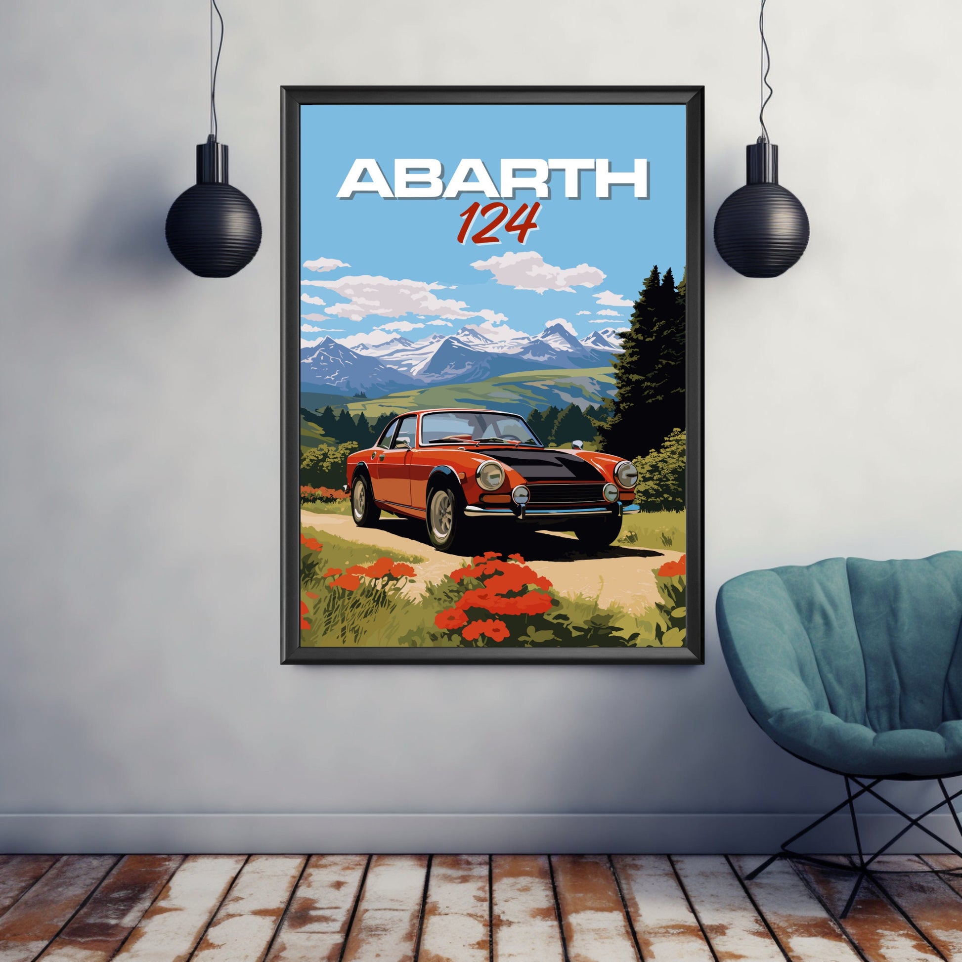 Abarth 124 Print