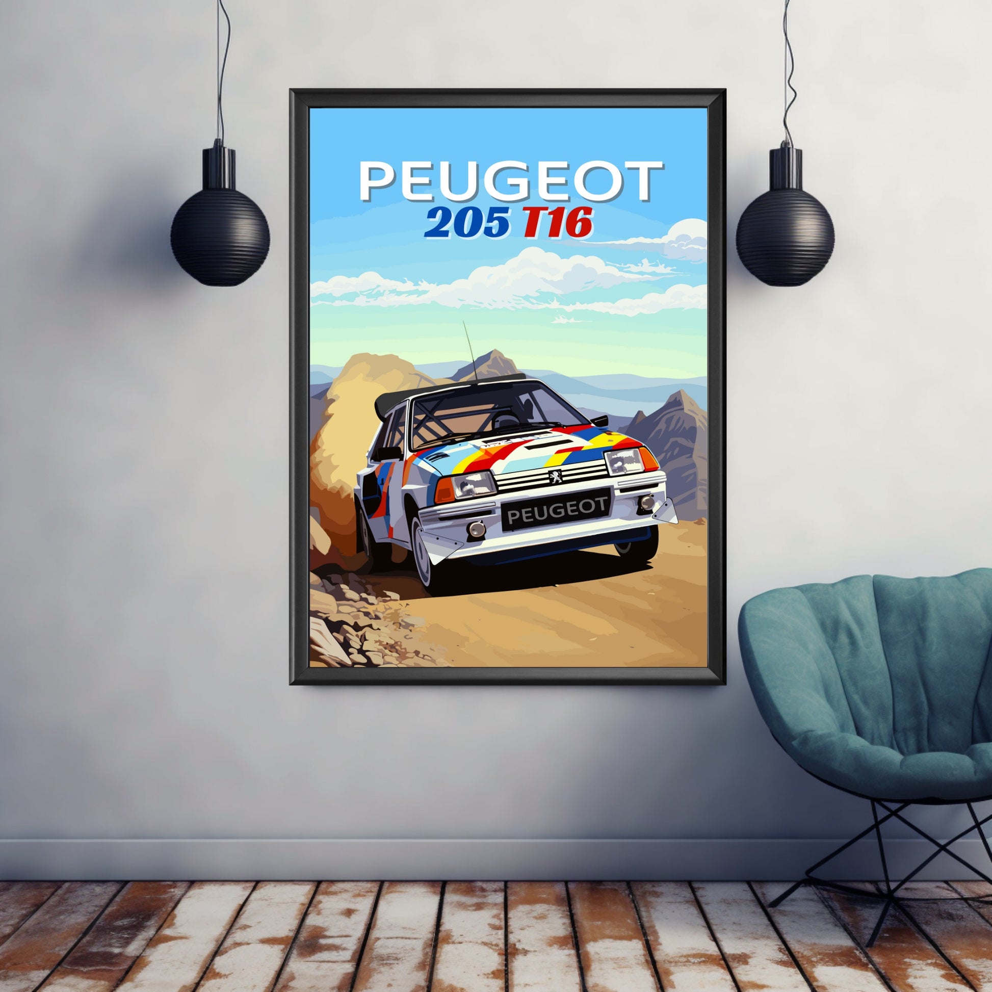 Peugeot 205 T16 Poster