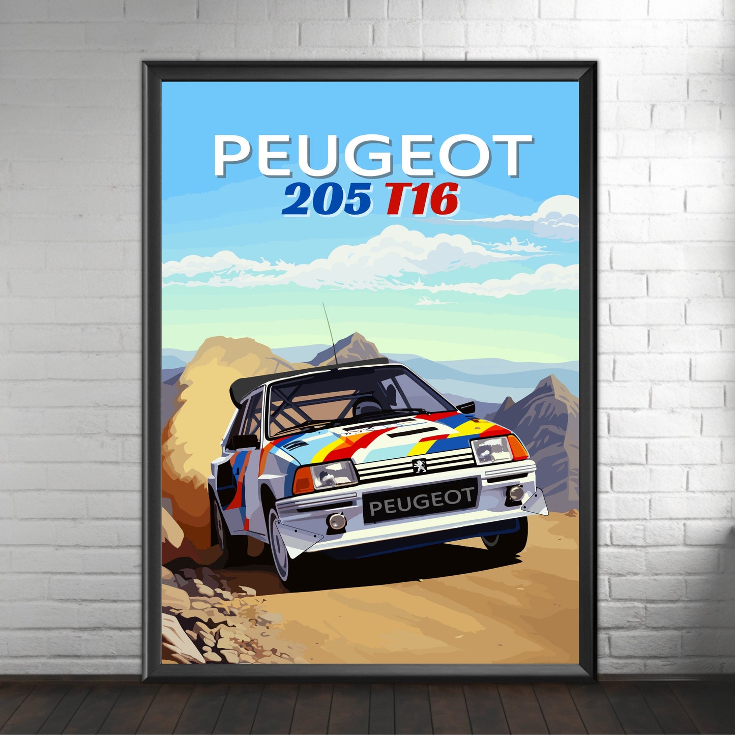 Peugeot 205 T16 Poster