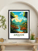 Amazon Forest Travel Print | Amazon Forest Poster | Brazil Wall Art | Amazon Forest Brazil travel Poster | Housewarming gift | ID 826