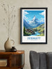 Zermatt Travel Print | Zermatt Travel Poster | Zermatt Illustration | Zermatt Wall Art | Switzerland Poster | Zermatt Artwork | ID 838