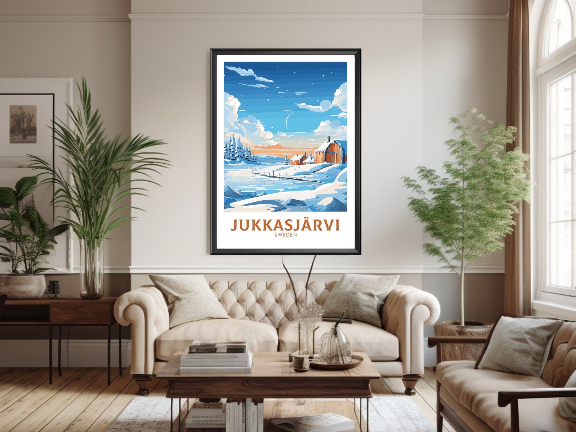 Jukkasjarvi Poster | Jukkasjarvi Print | Jukkasjarvi Wall Art | Sweeden Poster | Sweeden Home Décor | Sweeden Art | Sweeden Print | ID 841