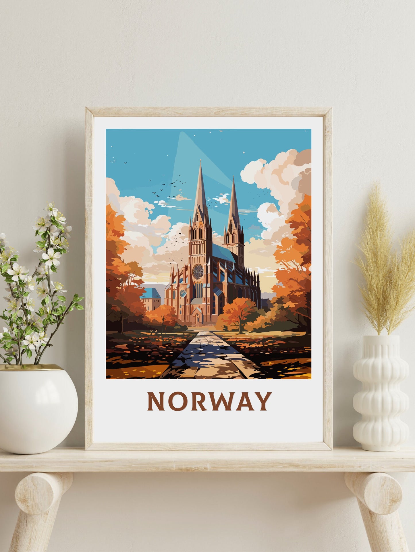 Norway Travel Poster | Norway Illustration | Norway Wall Art | Norway Poster | Norway Poster | Norway Poster Painting | ID 847