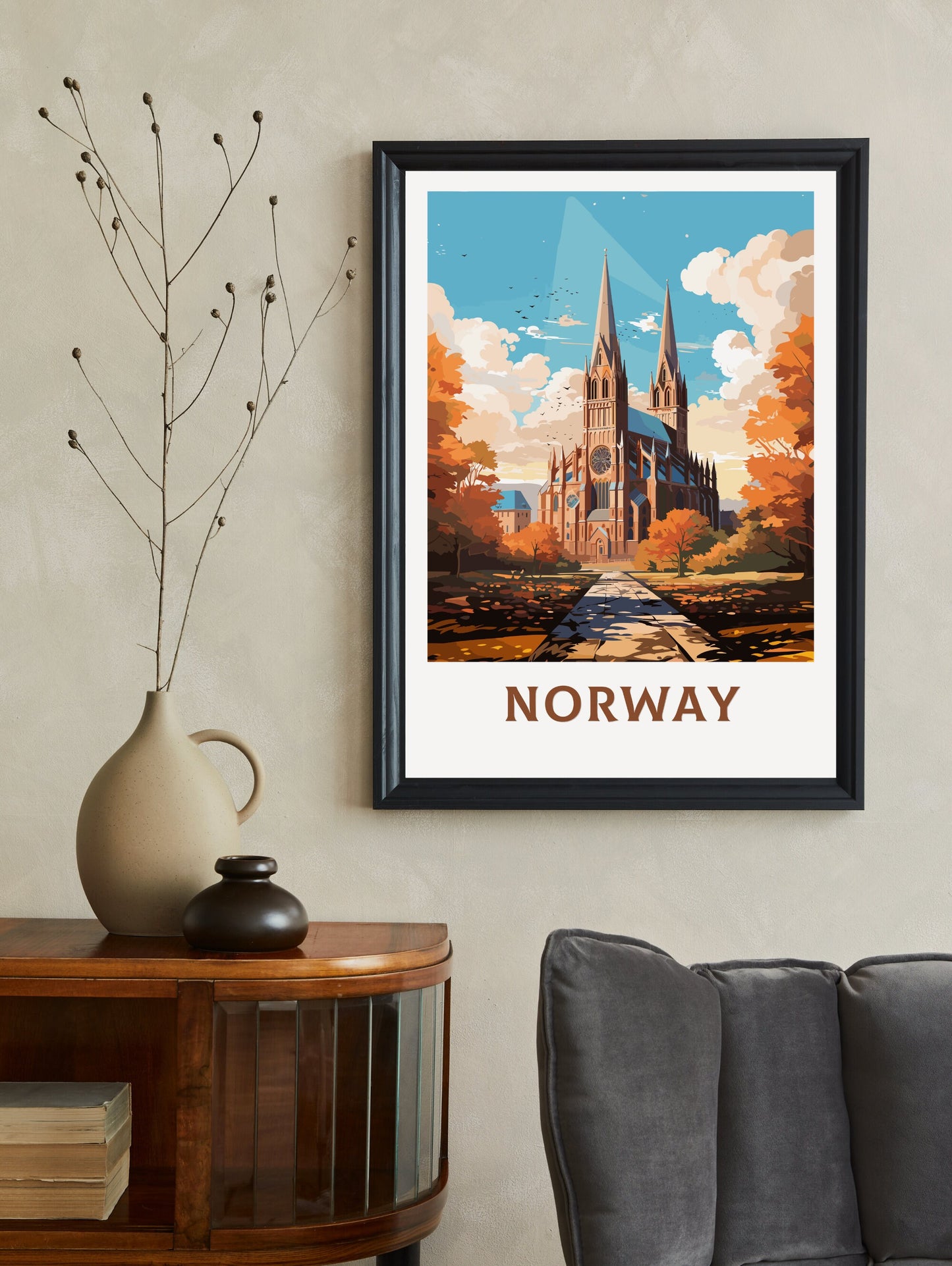 Norway Travel Poster | Norway Illustration | Norway Wall Art | Norway Poster | Norway Poster | Norway Poster Painting | ID 847