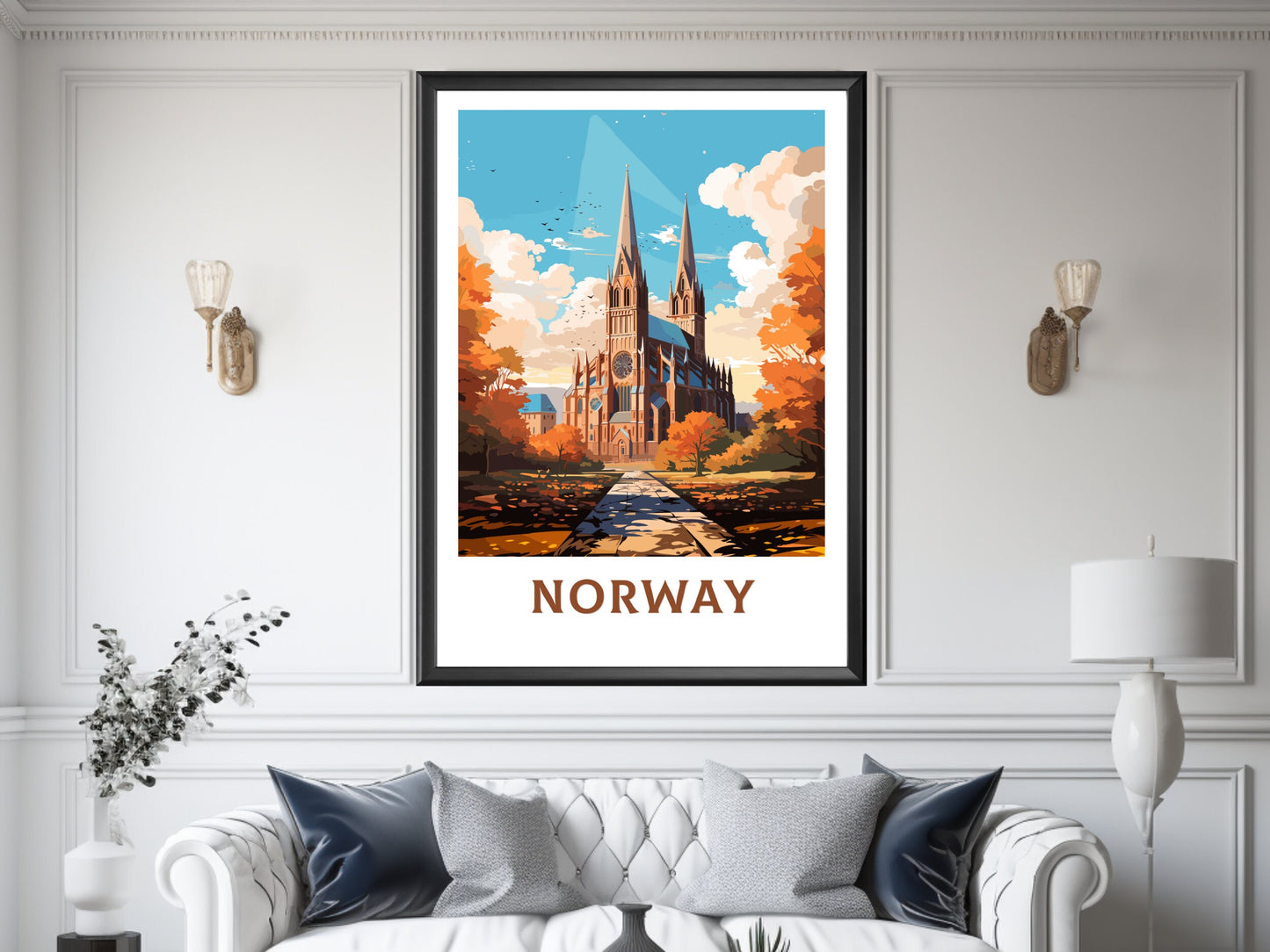 Norway Travel Poster | Norway Illustration | Norway Wall Art | Norway Poster | Norway Poster | Norway Poster Painting | ID 847