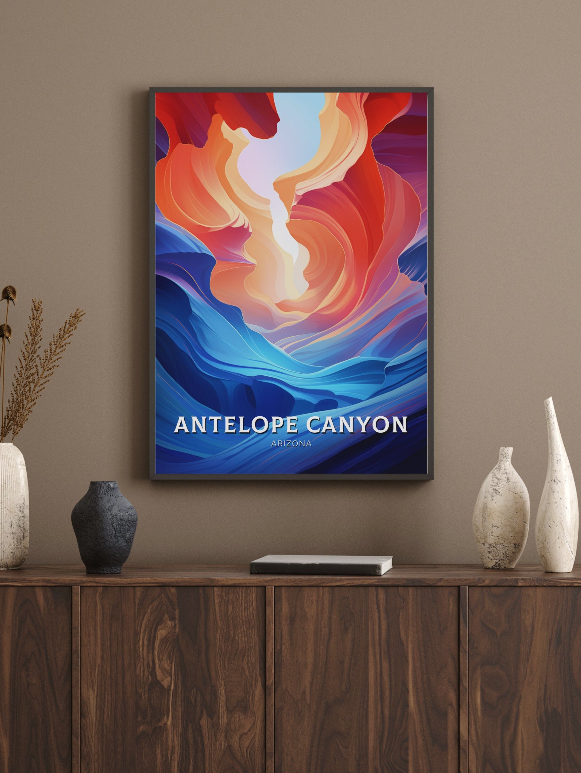 Antelope Canyon Print | Antelope Canyon Arizona Poster | Antelope Canyon Decor | Arizona Travel Print | Antelope Canyon Wall Art | ID 856