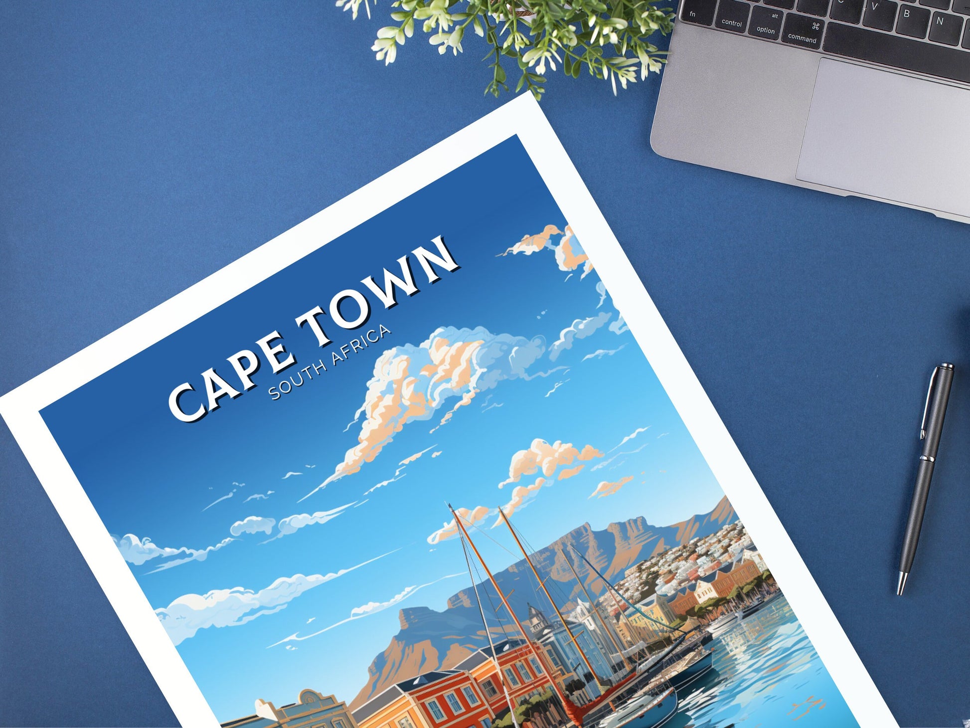 Cape Town Travel Poster | Cape Town Travel Print | South Africa Wall Art | Africa Poster | Cape Town Travel Print | Cape Town Art | ID 861