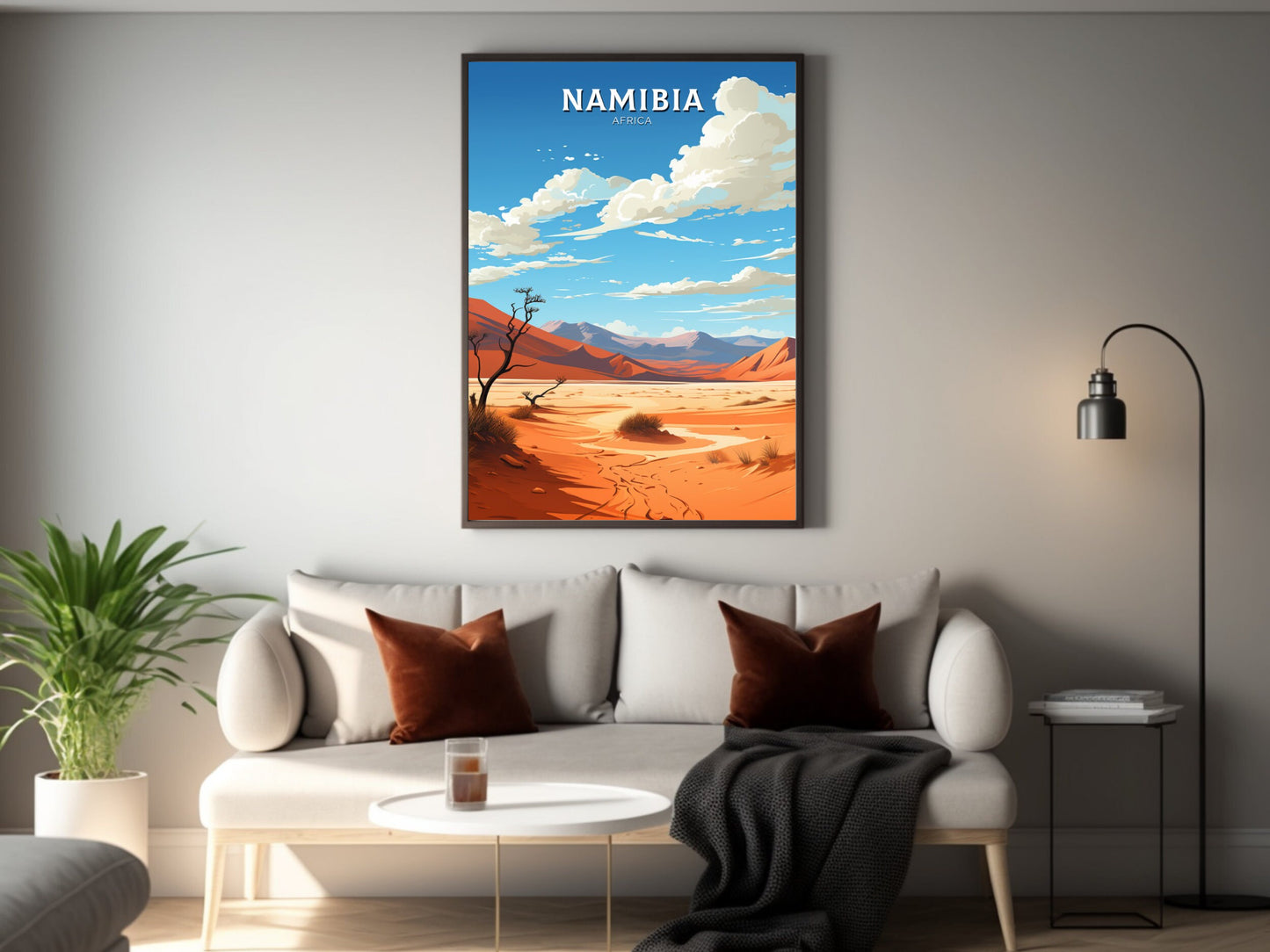 Namibia Travel Print | Namibia Wall Art | Namibia Travel Poster | Africa Poster | Namibia Dunes Print | Namibia Wall Art | ID 865