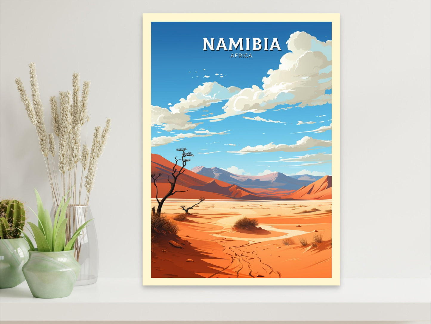 Namibia Travel Print | Namibia Wall Art | Namibia Travel Poster | Africa Poster | Namibia Dunes Print | Namibia Wall Art | ID 865