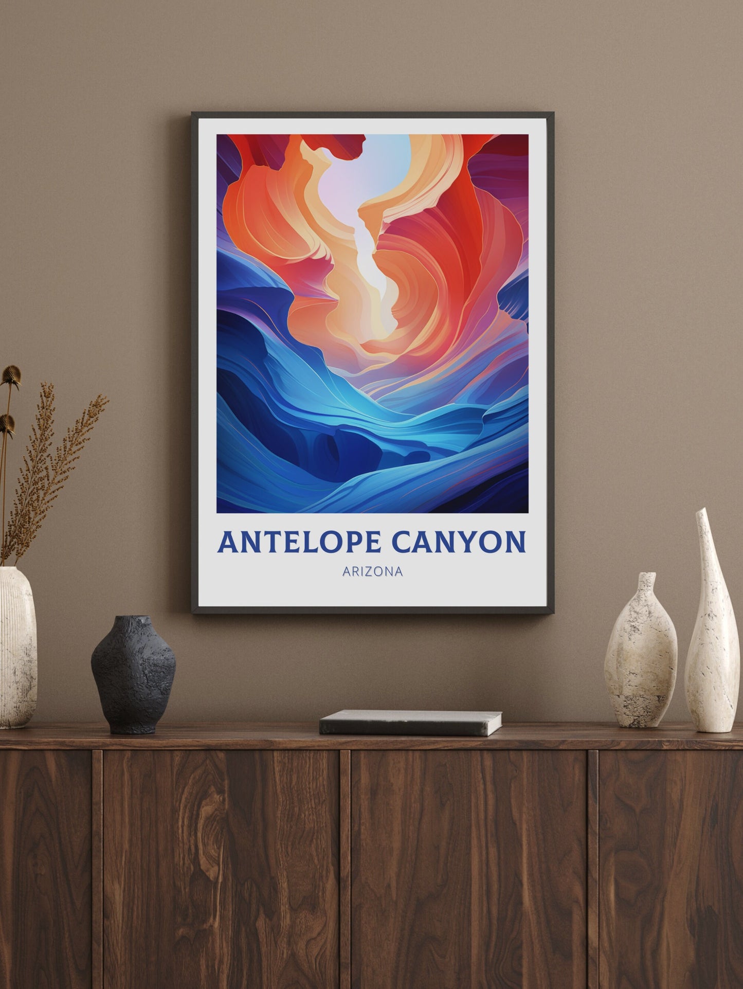 Antelope Canyon Poster | Antelope Canyon Arizona Print | Antelope Canyon Decor | Arizona Travel Poster | Antelope Canyon Wall Art | ID 860