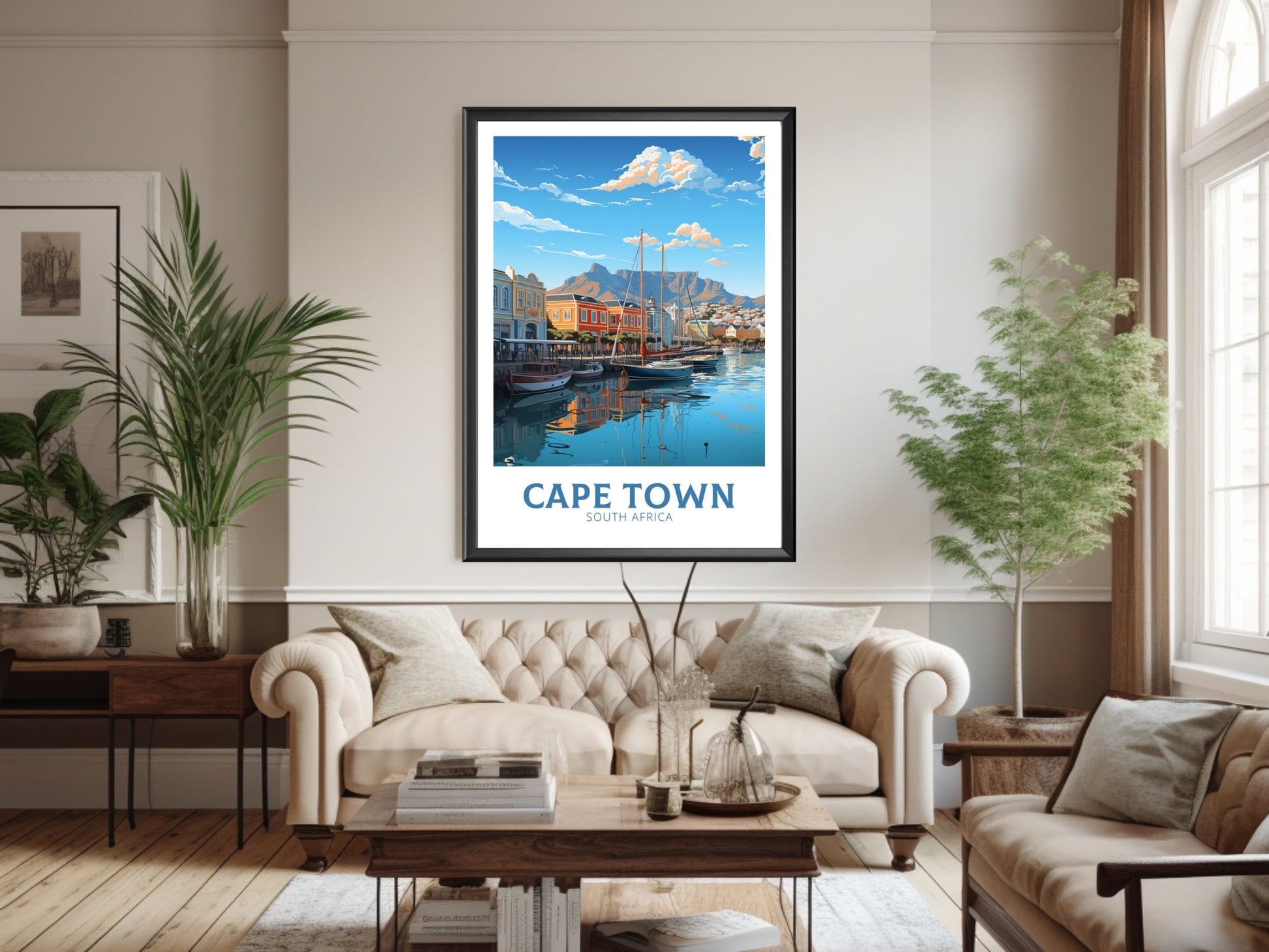 Cape Town Travel Print | Cape Town Travel Poster | South Africa Wall Art | Africa Print | Cape Town Travel Poster | Cape Town Art | ID 869