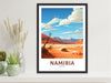 Namibia Travel Poster | Namibia Wall Art | Namibia Travel Print | Africa Print | Namibia Dunes Poster | Namibia Wall Art | ID 875