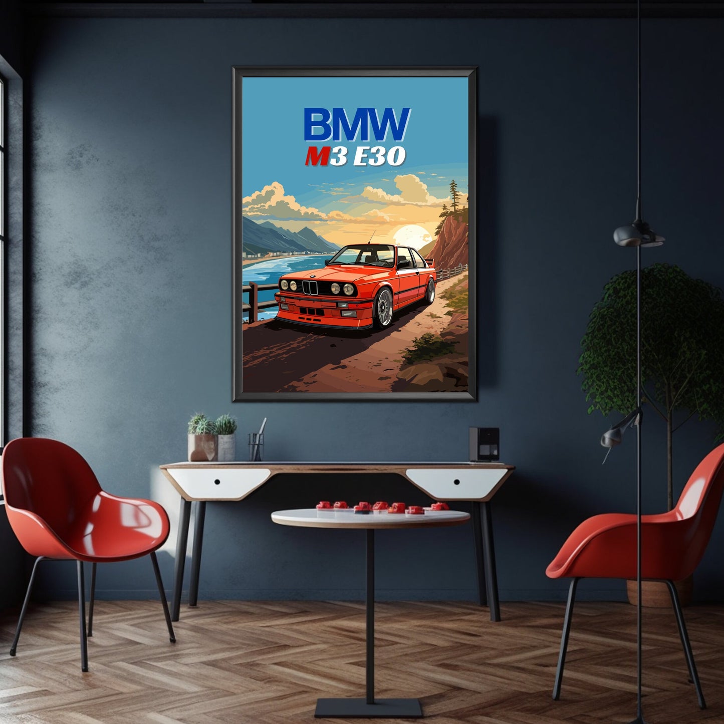 BMW M3 E30 Poster, 1980s Car