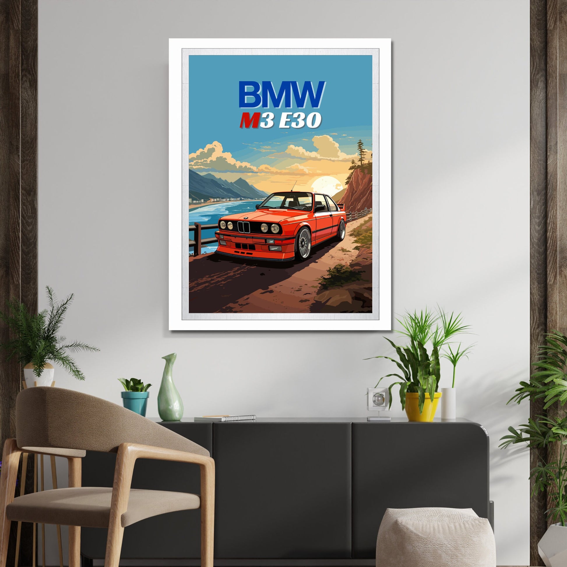 BMW M3 E30 Poster, 1980s Car