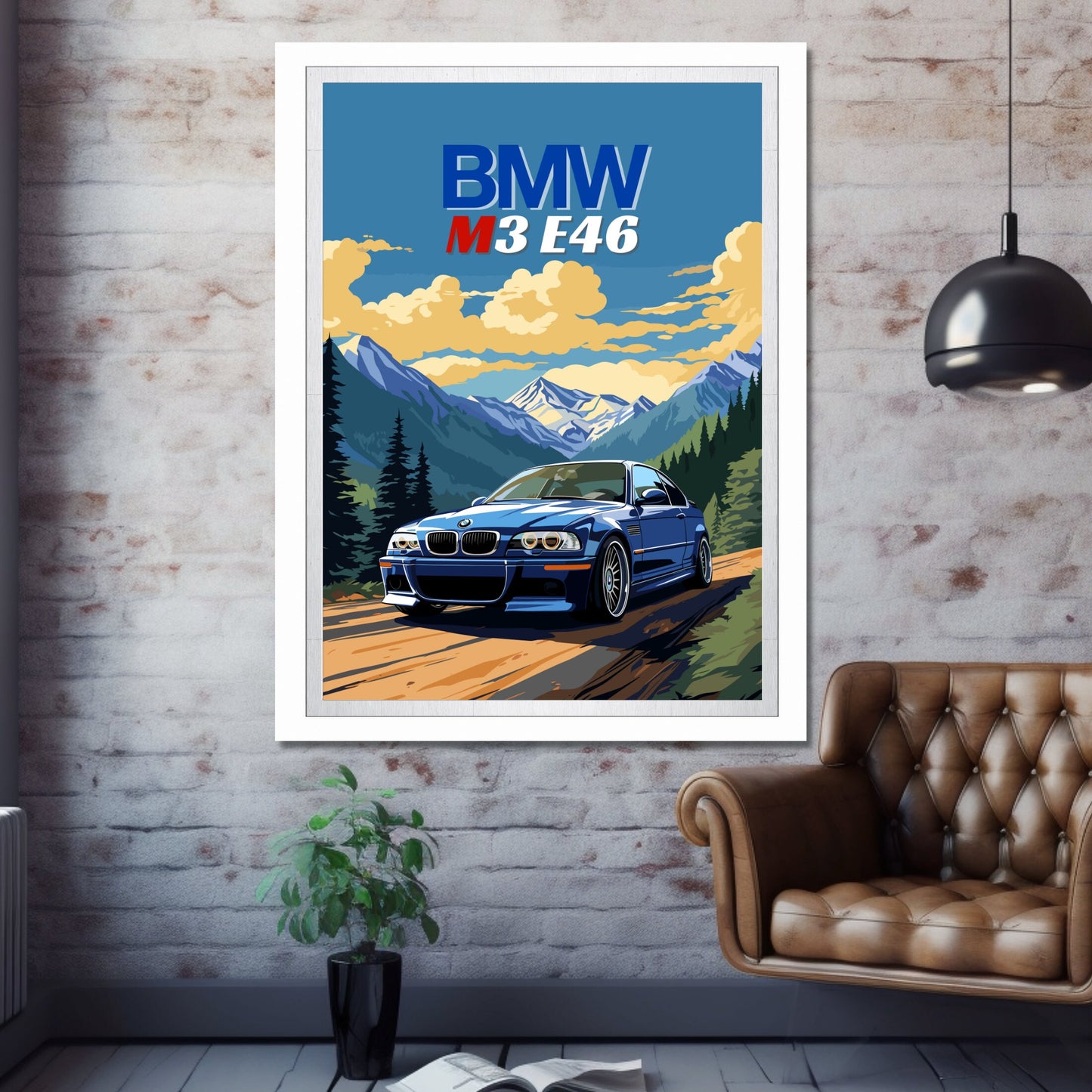 BMW M3 E46 Print, 2000s Car