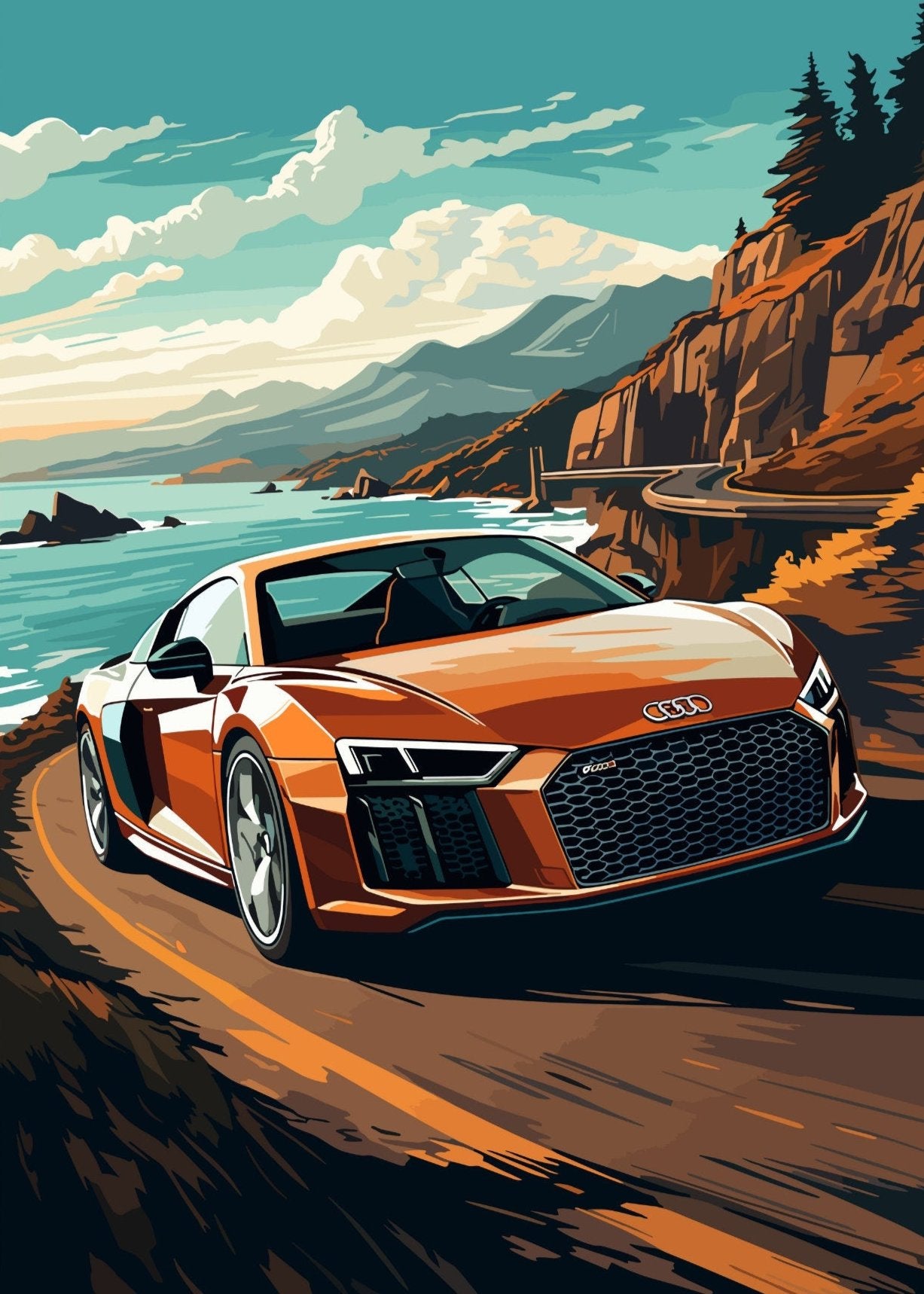 Audi R8 Poster