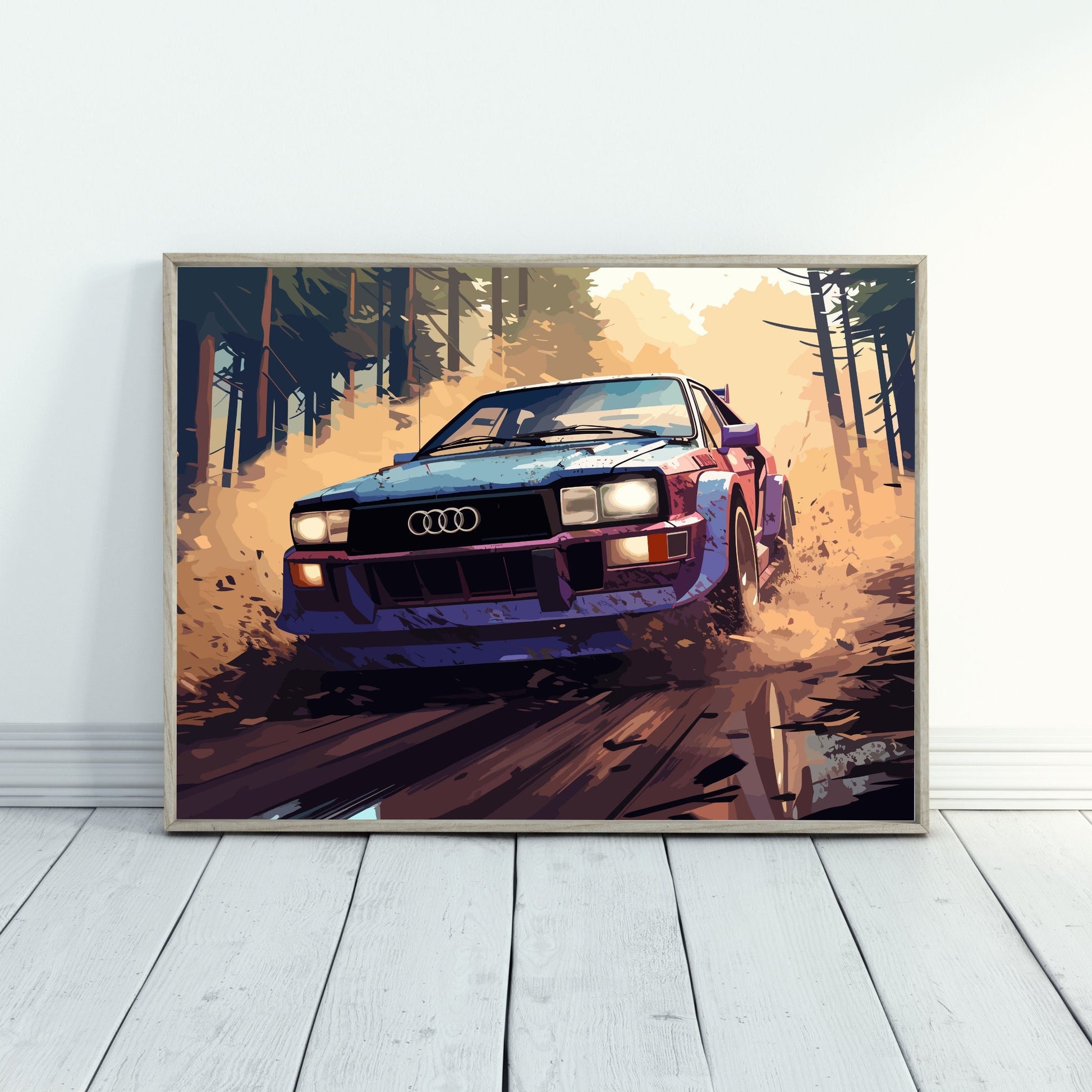 1980s Audi Quattro S1 Poster