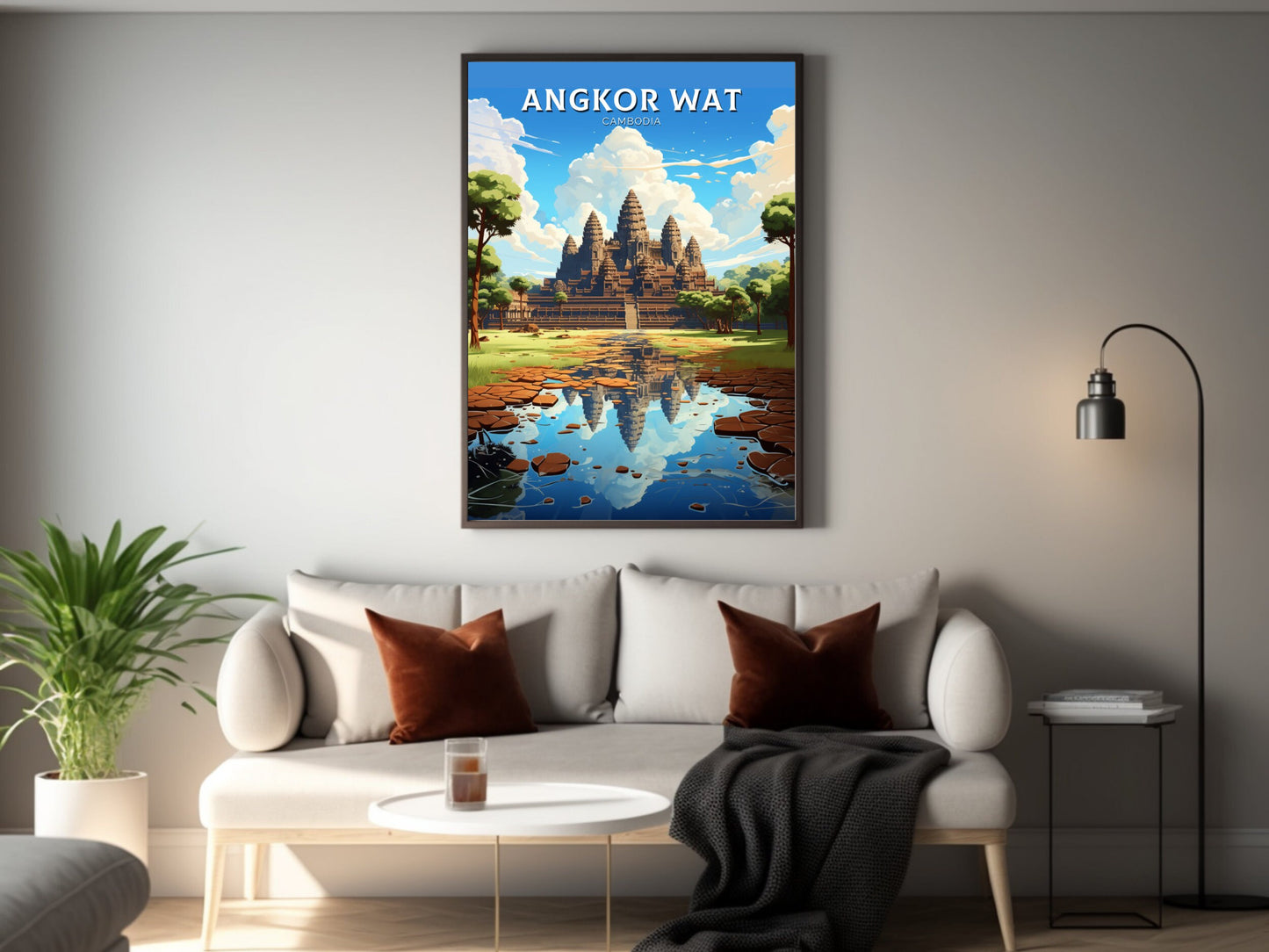 Angkor Wat Print | Angkor Wat Poster | Cambodia Temples | Cambodia Print | Angkor Wat Wall Art | Temples Print | Angkor Wat Cambodia |ID 930