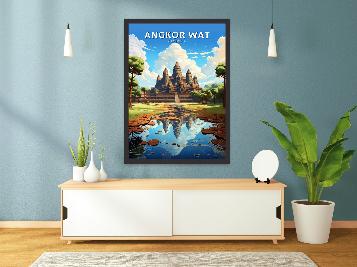 Angkor Wat Print | Angkor Wat Poster | Cambodia Temples | Cambodia Print | Angkor Wat Wall Art | Temples Print | Angkor Wat Cambodia |ID 930