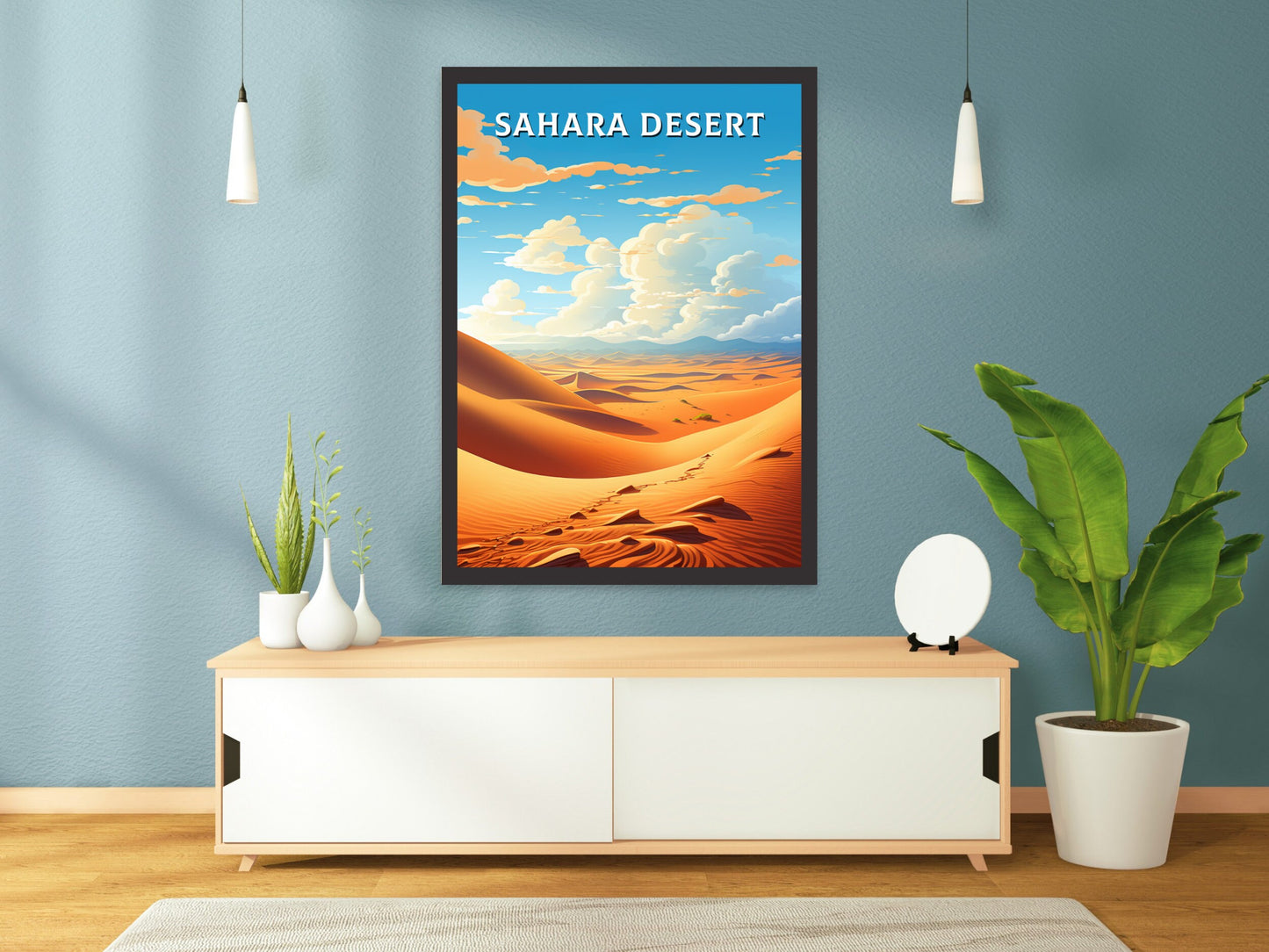 Sahara Desert Poster | Sahara Desert Illustration | Sahara Desert Wall Art | Sahara Desert Print | Egypt Print | Desert Poster | ID 927