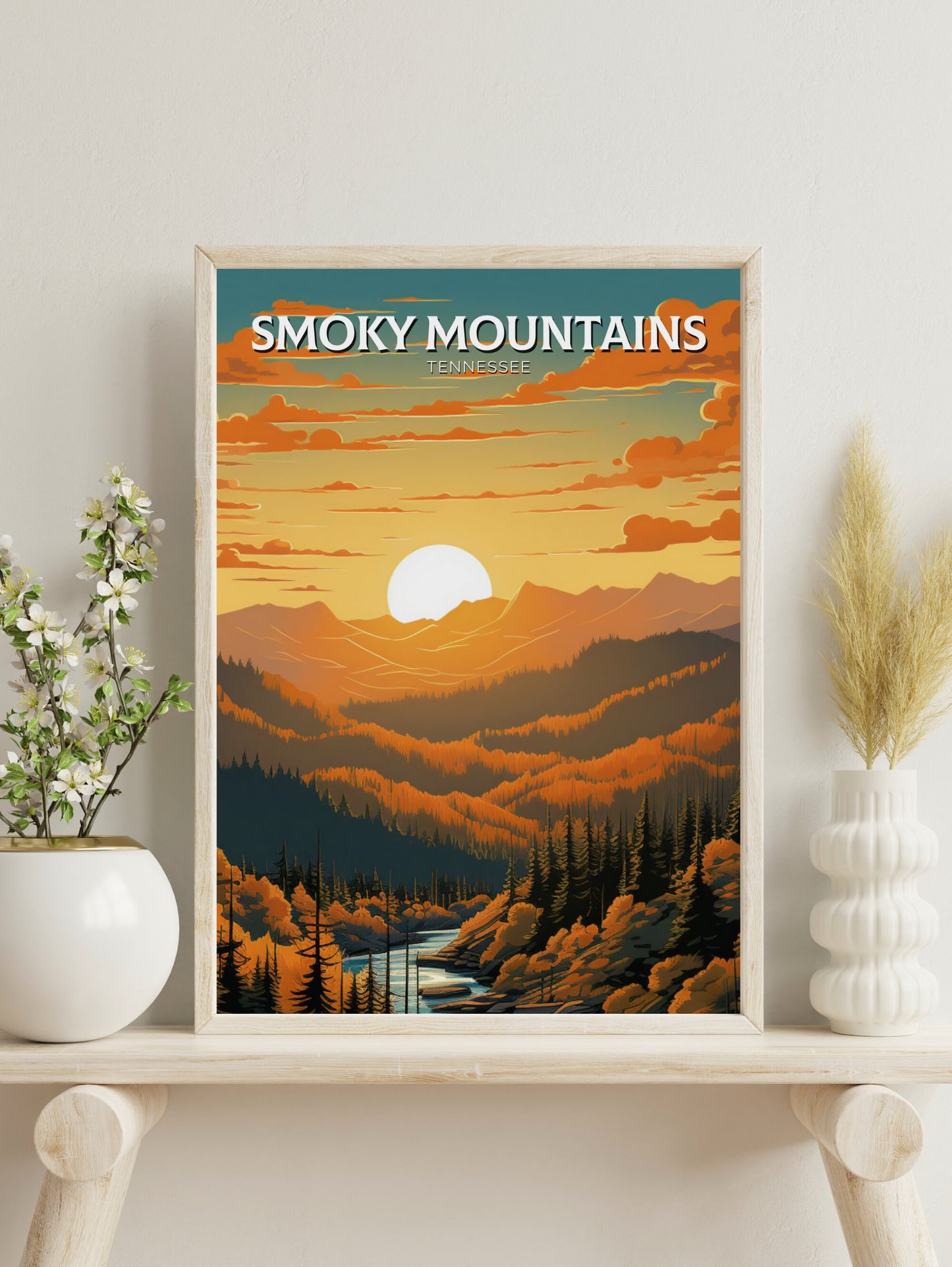 Great Smoky Mountains National Park Print | Great Smoky Mountains Poster | Smoky Mountains Poster | National Park Print | ID 926