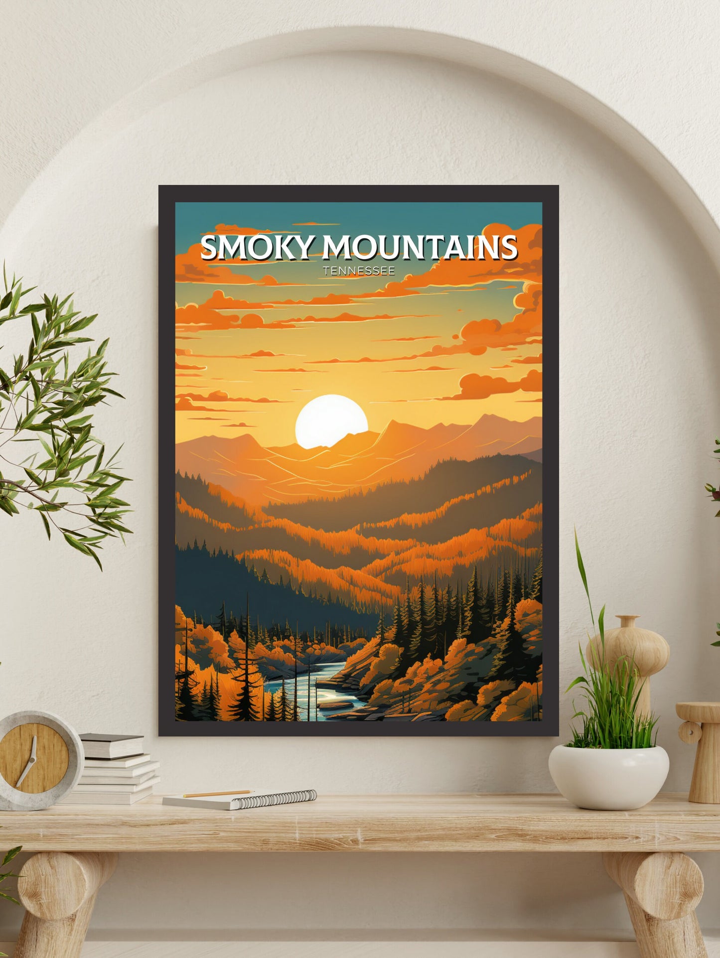 Great Smoky Mountains National Park Print | Great Smoky Mountains Poster | Smoky Mountains Poster | National Park Print | ID 926