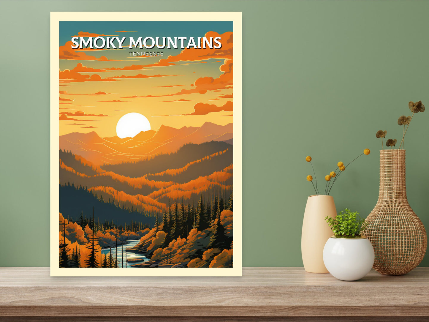 Great Smoky Mountains National Park Print | Great Smoky Mountains Poster | Smoky Mountains Poster | National Park Print | ID 926