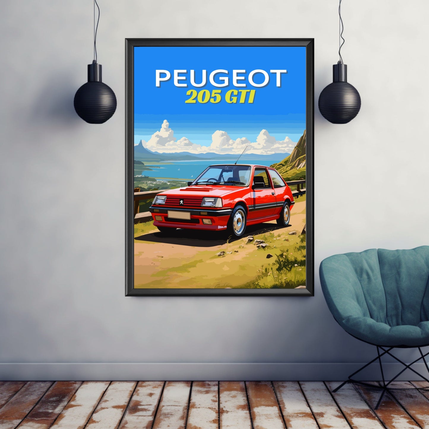 Peugeot 205 GTI Print - 1980s