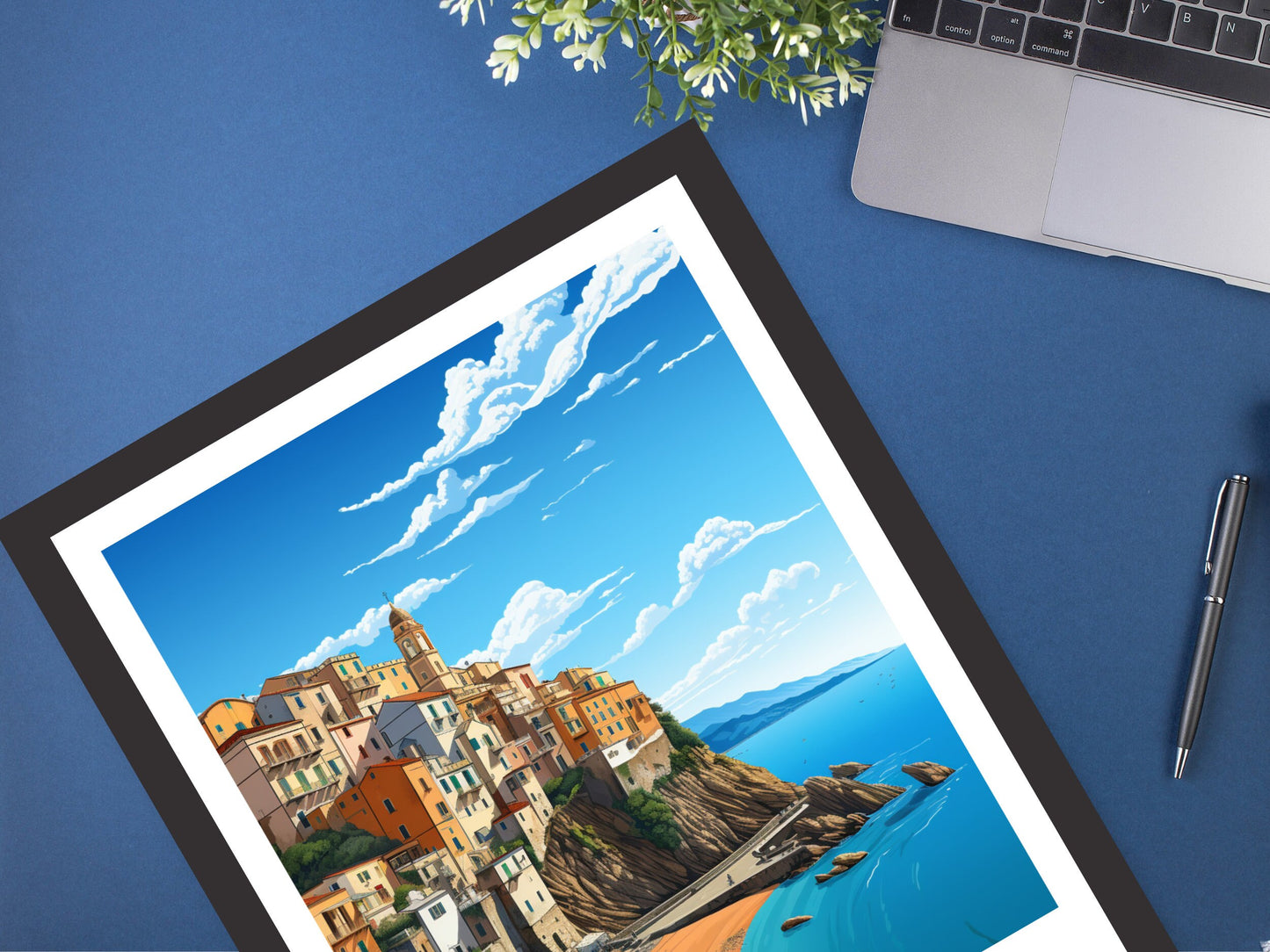 Tropea Travel Print | Tropea Travel Poster | Tropea Illustration | Tropea Poster | Tropea Wall Art | Italy Print | Italy Décor | ID 936