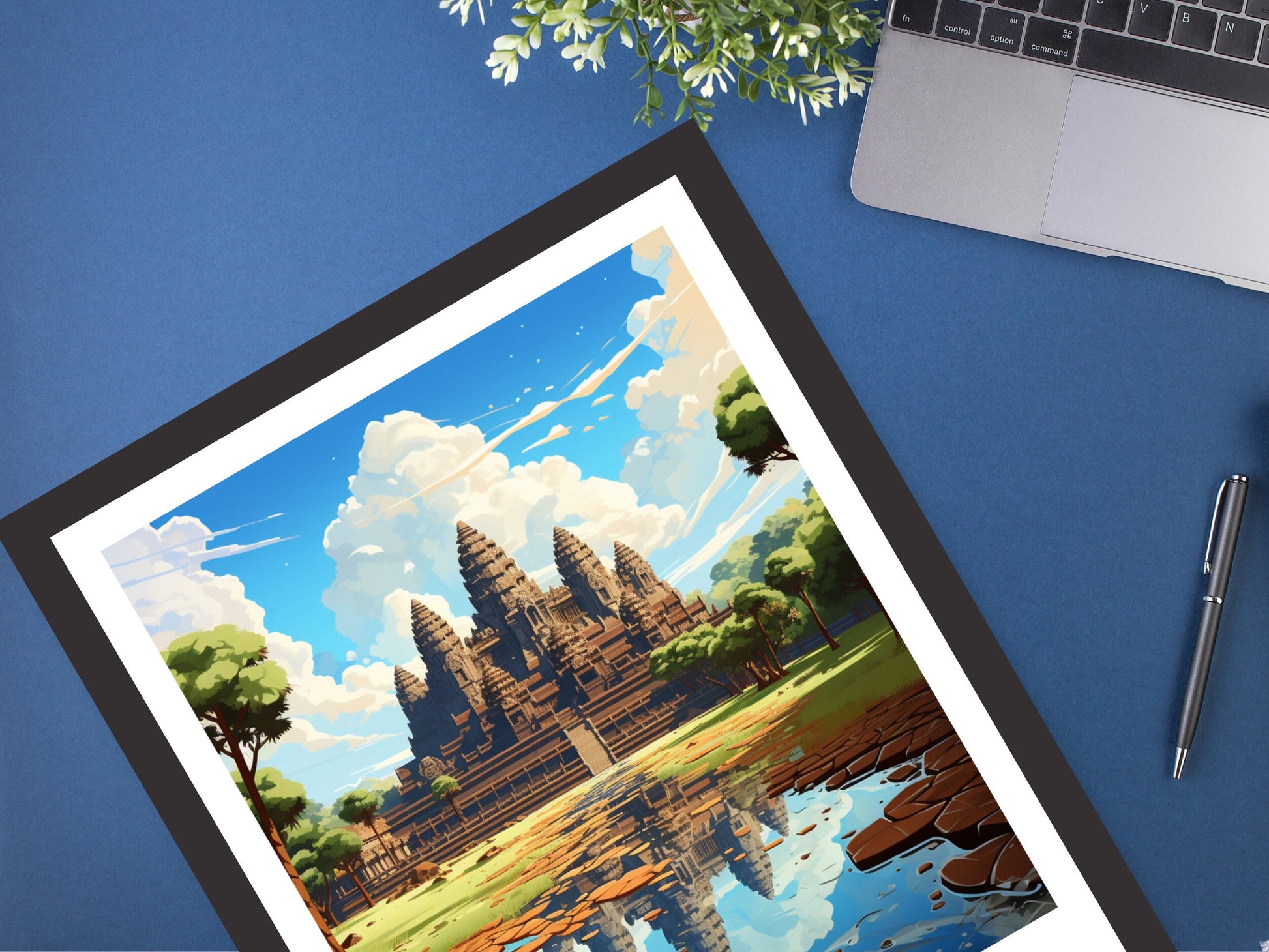 Angkor Wat Poster | Angkor Wat Print | Cambodia Temples | Cambodia Print | Angkor Wat Wall Art | Temples Print | Angkor Wat Cambodia |ID 935