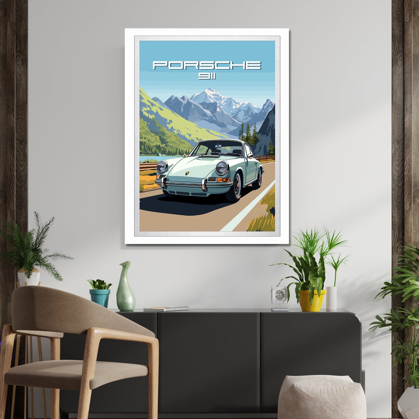 Porsche 911 Print, 1960s