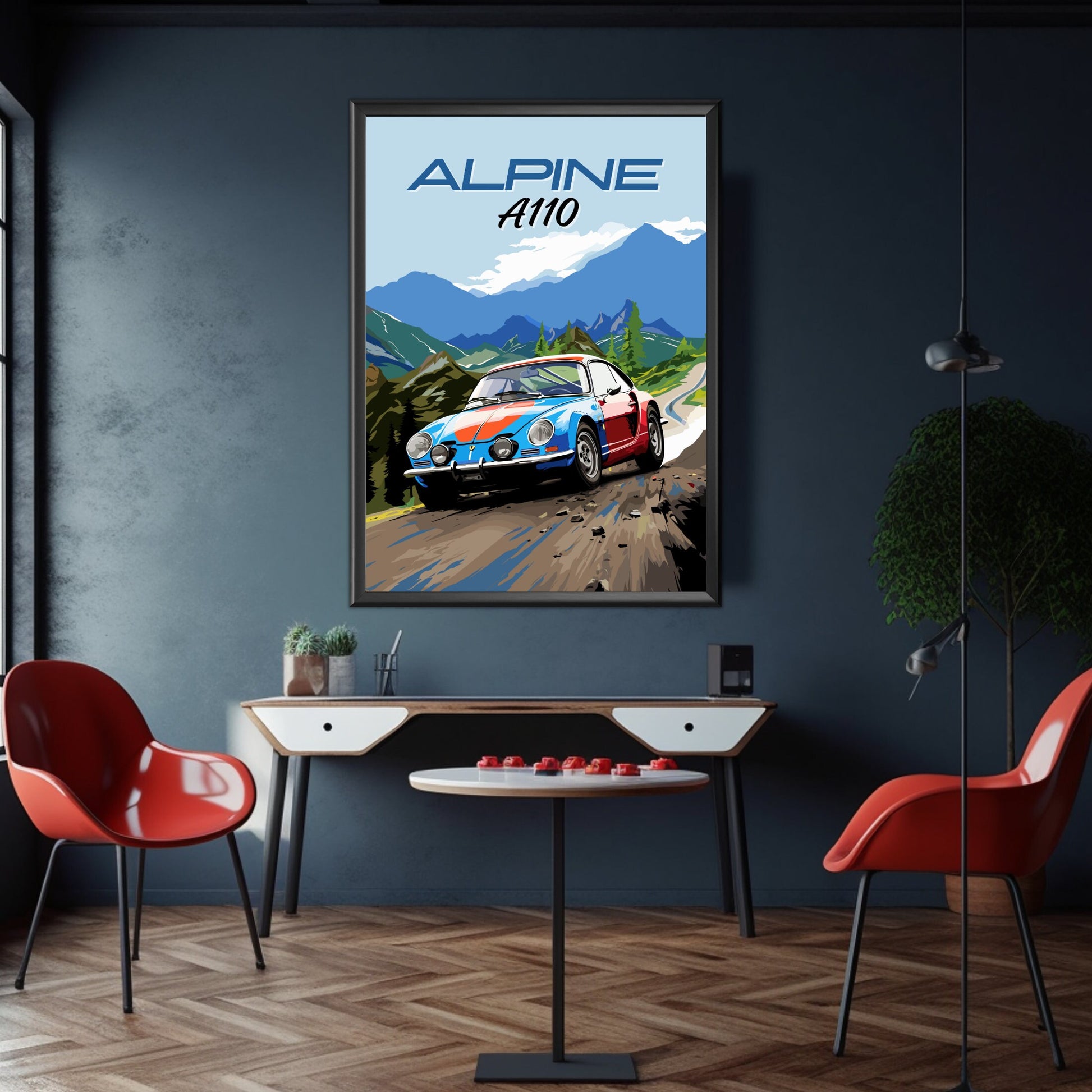 Alpine A110 Poster, Vintage Car