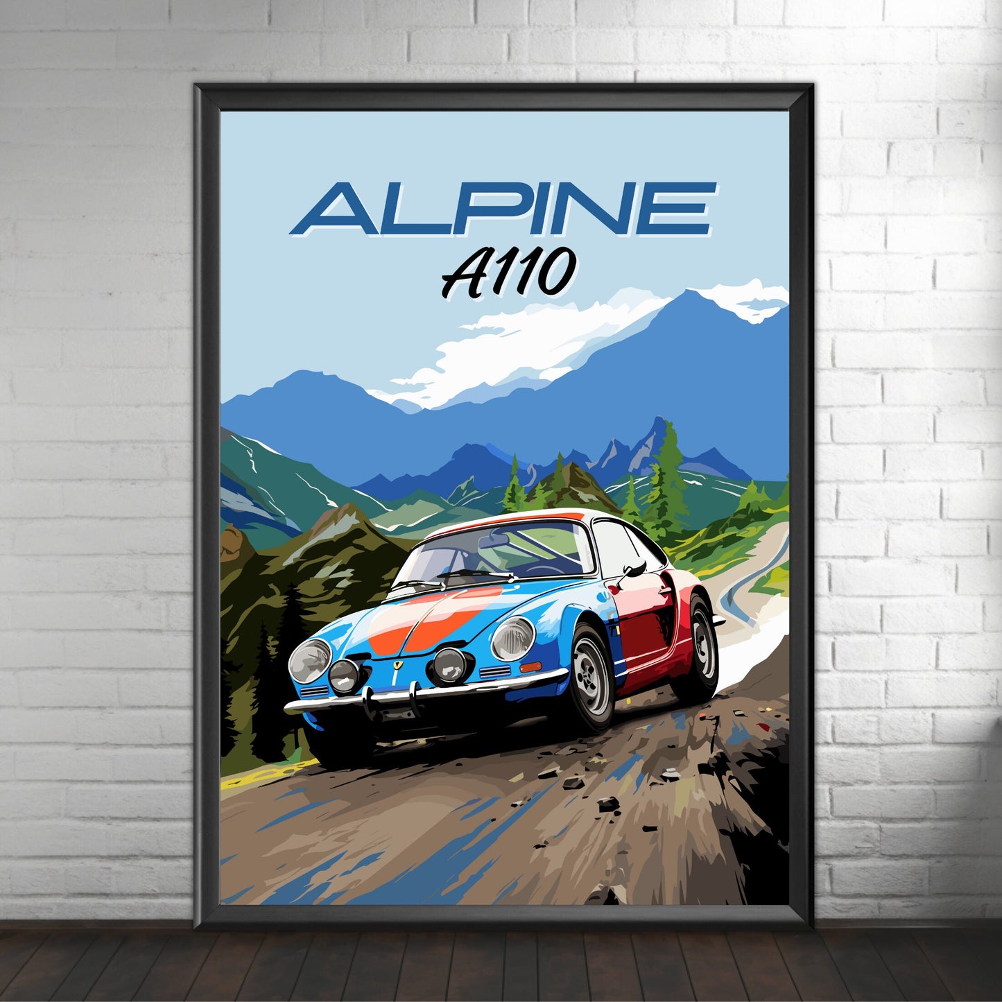 Alpine A110 Poster, Vintage Car